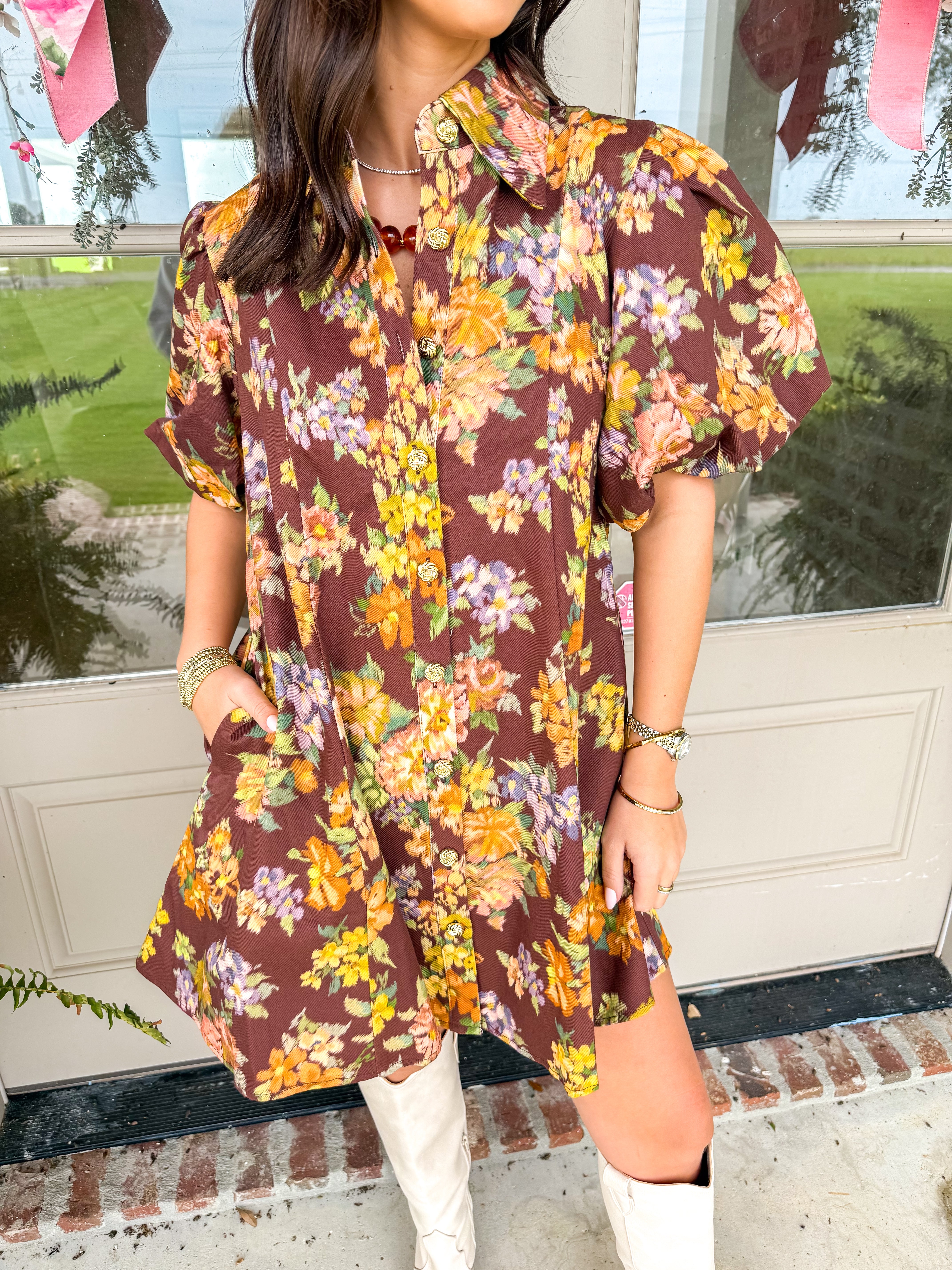 The Plum Poppy Denim Mini