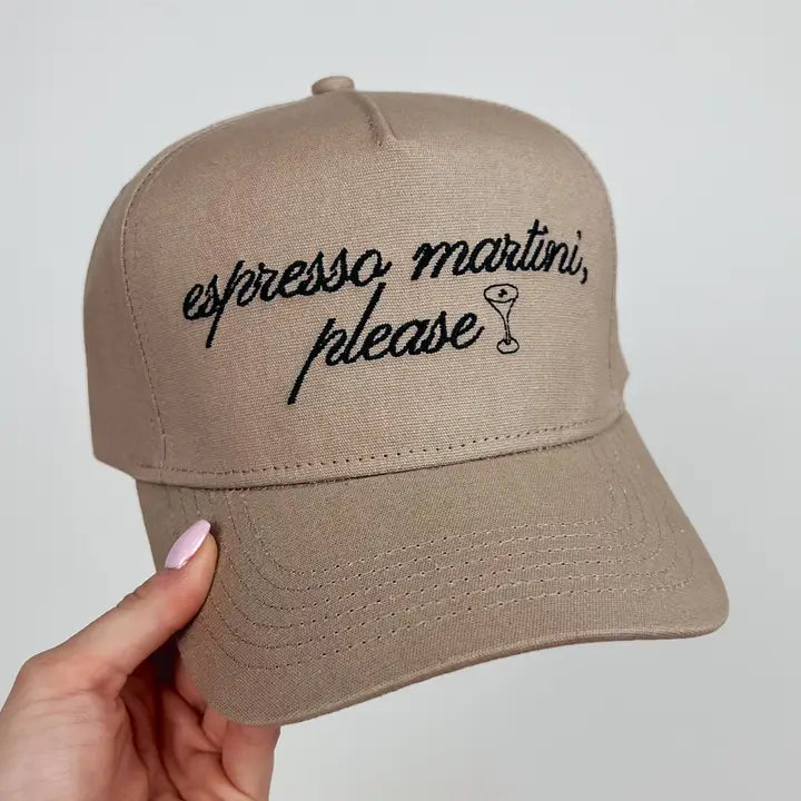 Espresso Martini Please Embroidered Hat
