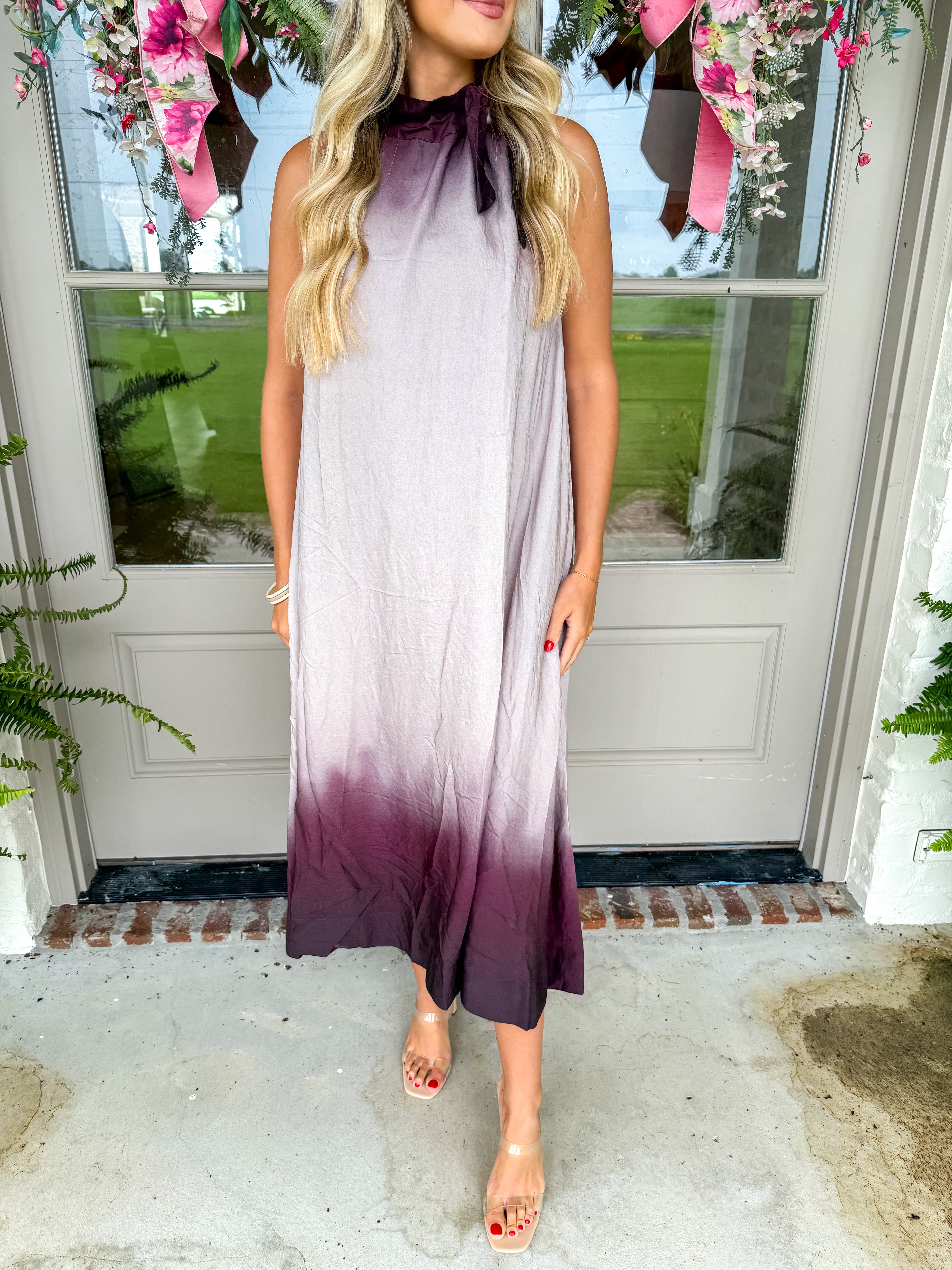 Sunset Ombré Maxi Dress Mocha