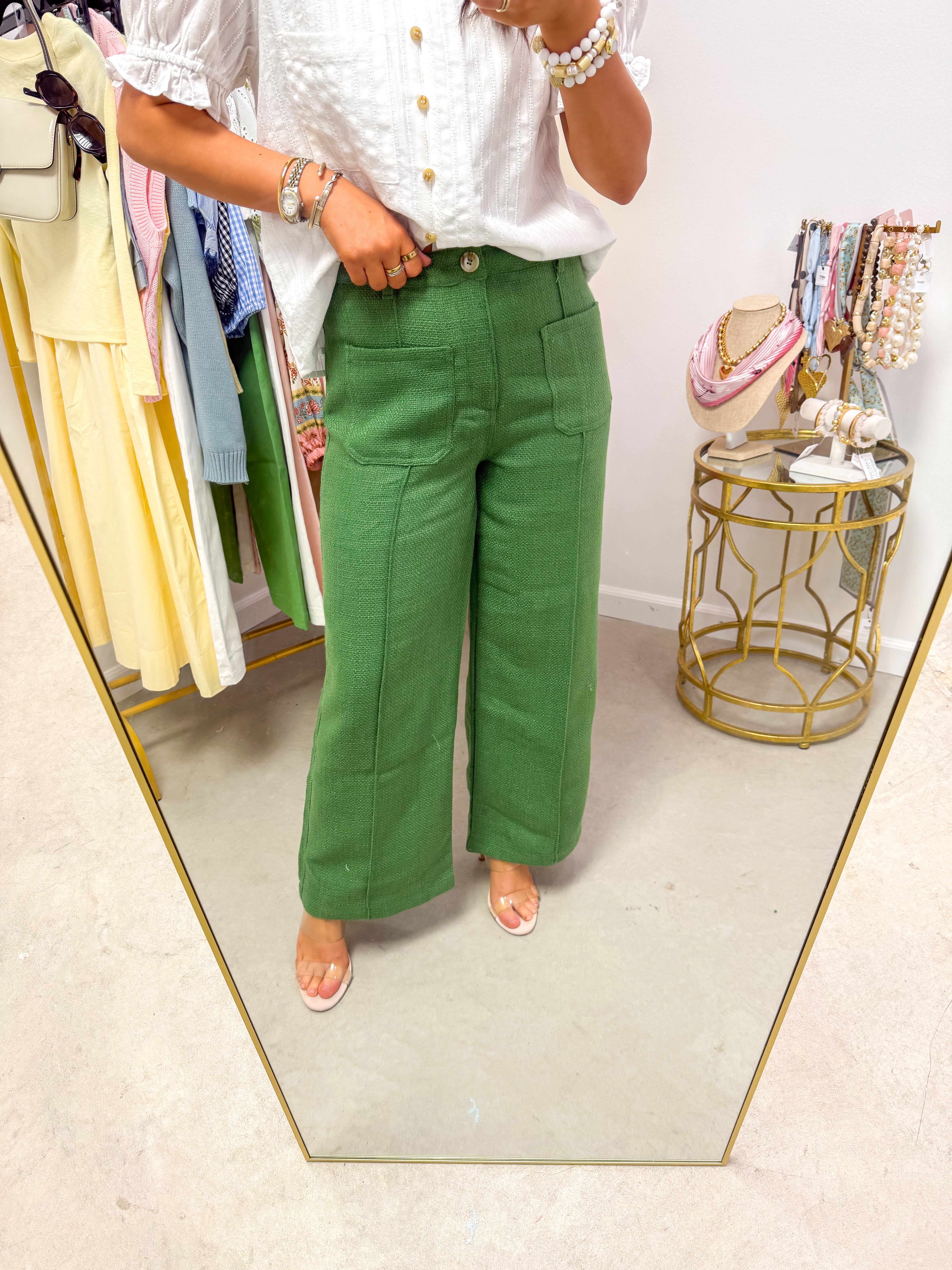 Caroline Anne Fern Tweed Pants