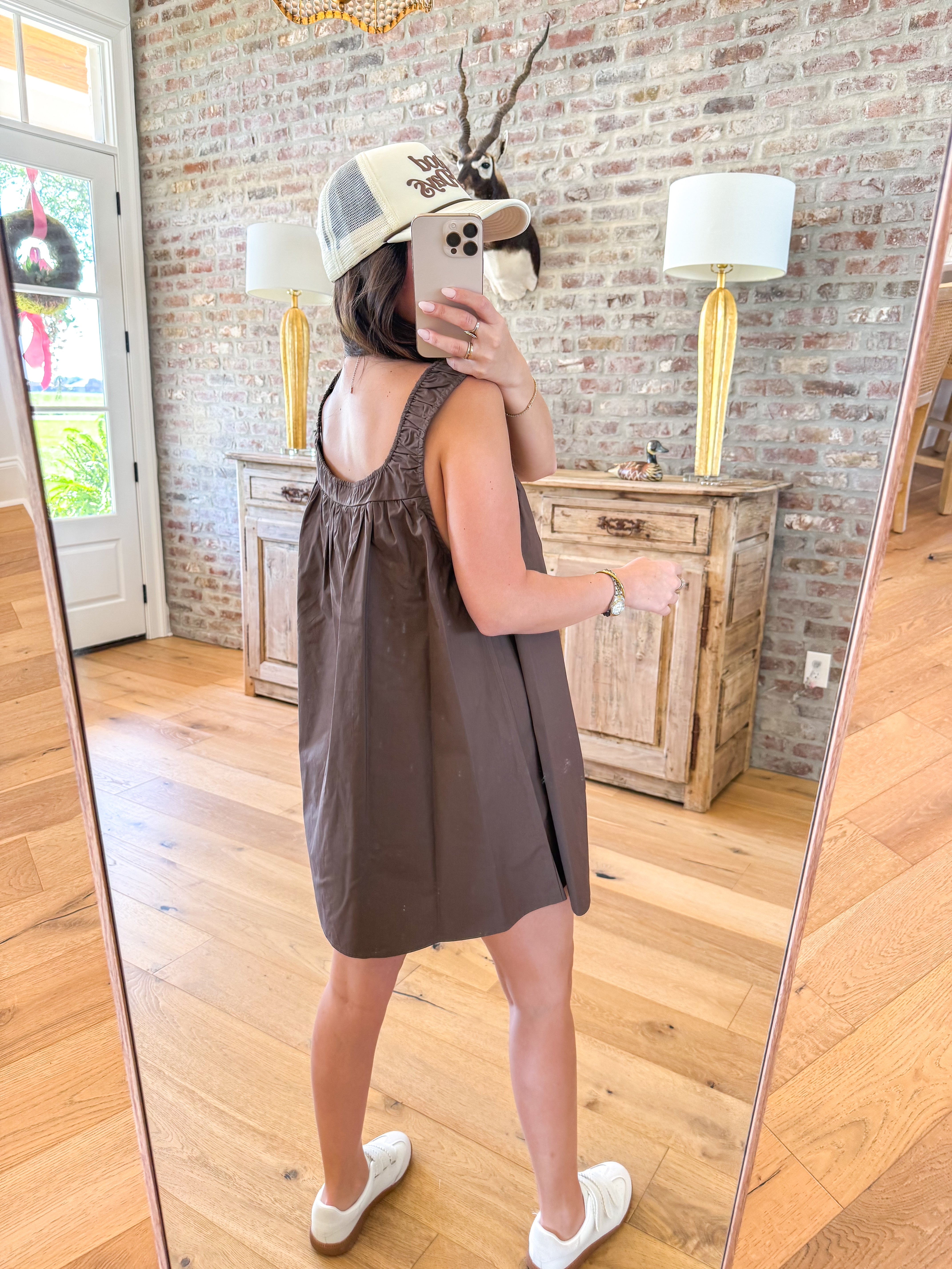 Finn Swing Mini Dress Coffee
