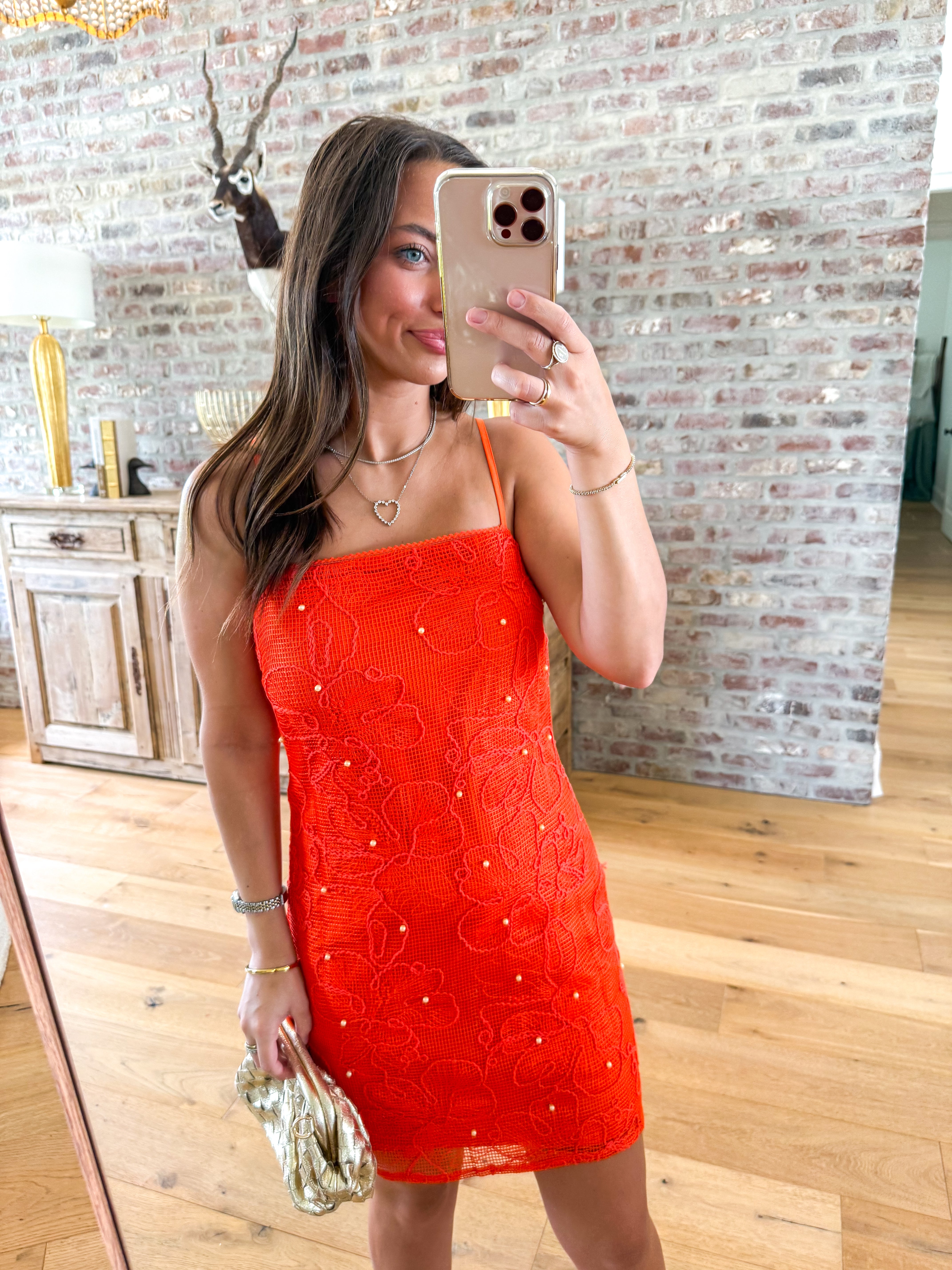 Maureene Dress in Salsa Red
