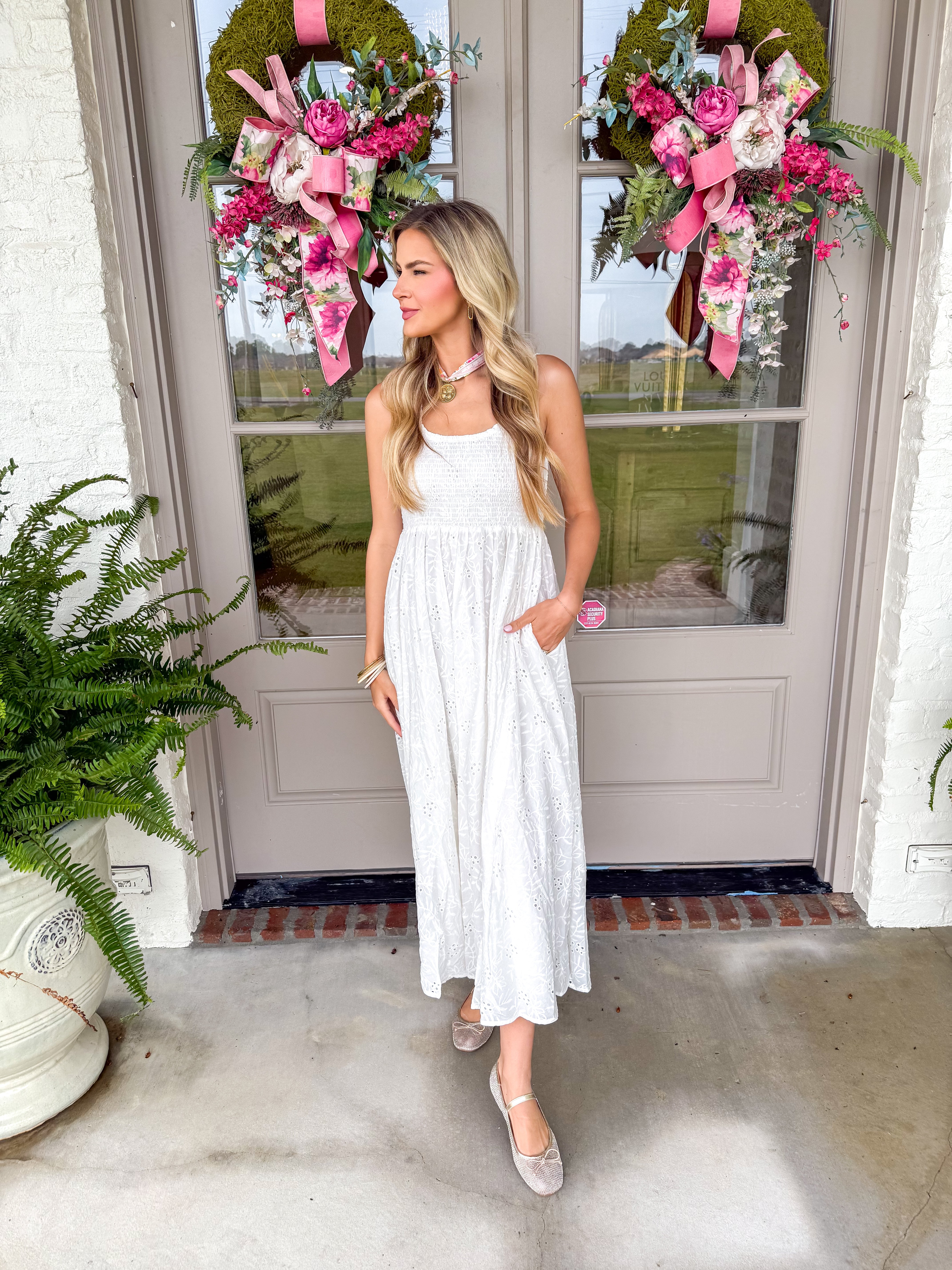 Southern Charm Eyelet Maxi