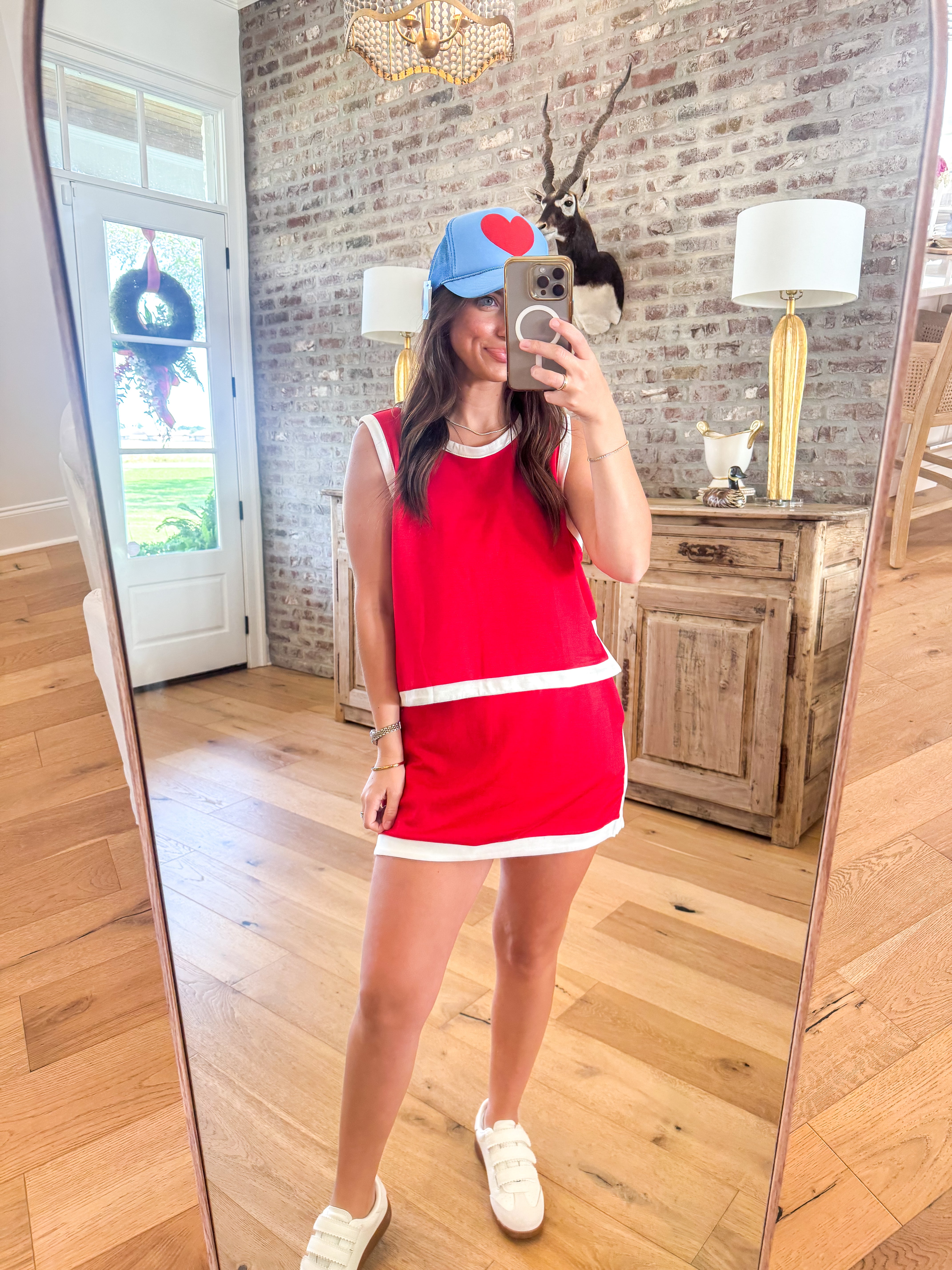 Red White & Cute Leisure Set