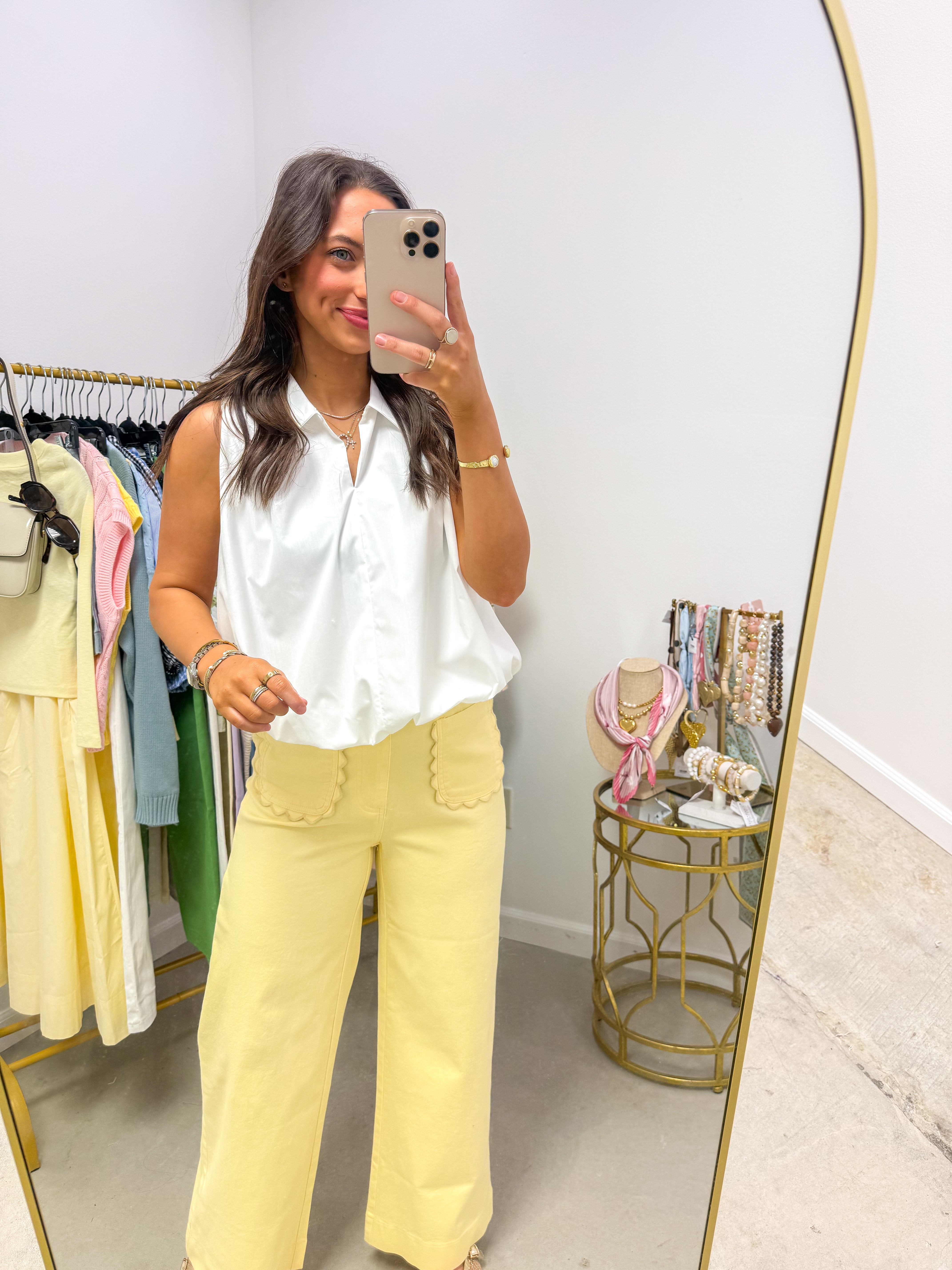 Flirty Ivory Bubble Top