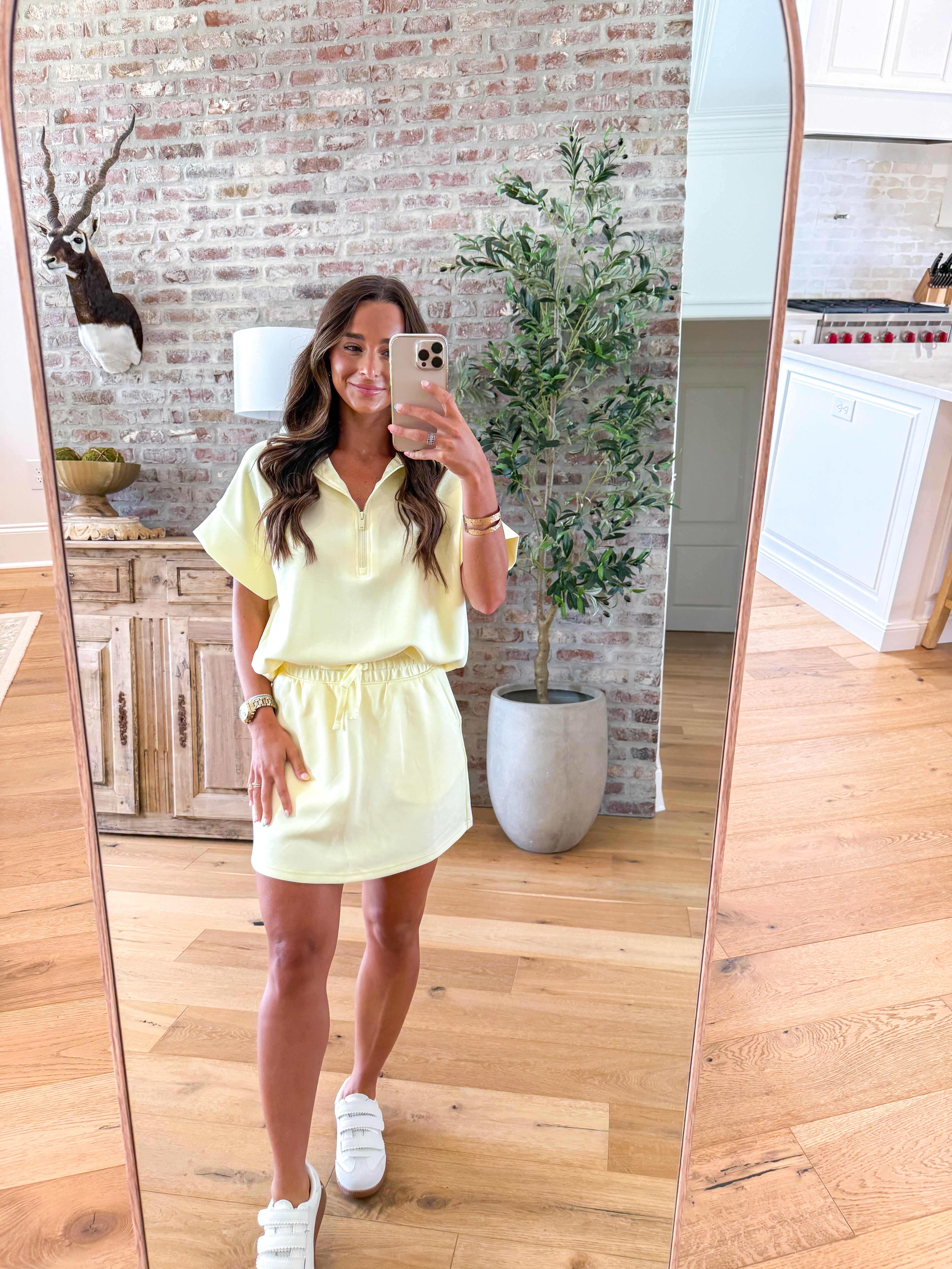 Lemon drop Skort Set