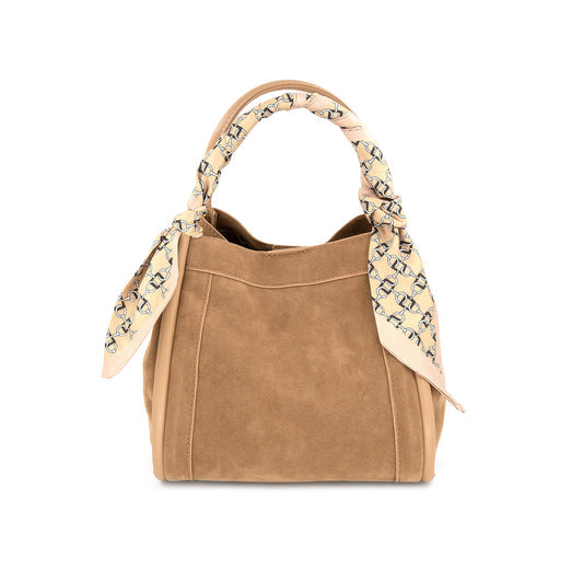 Gianna Suede Tan Purse