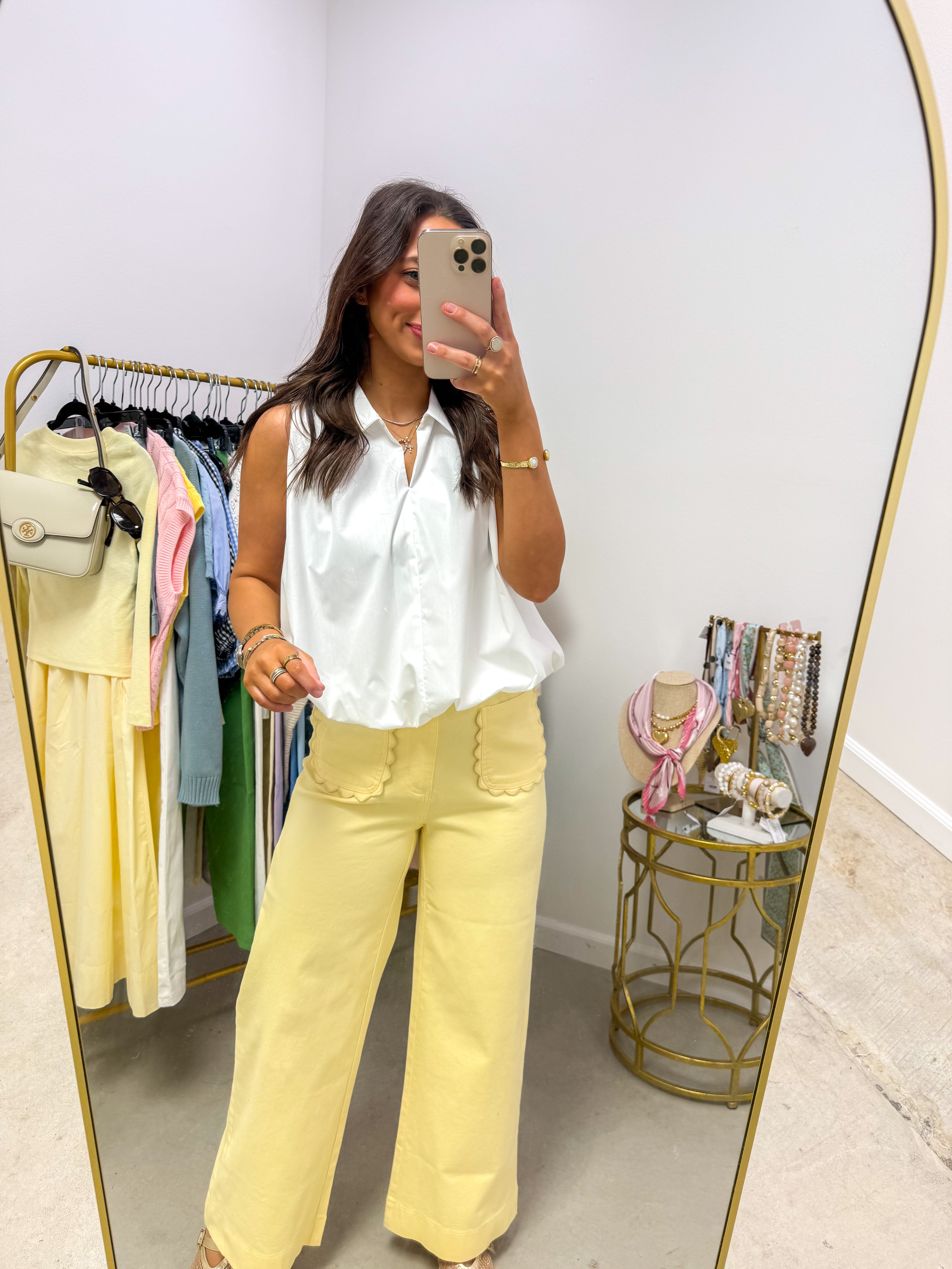 Flirty Ivory Bubble Top