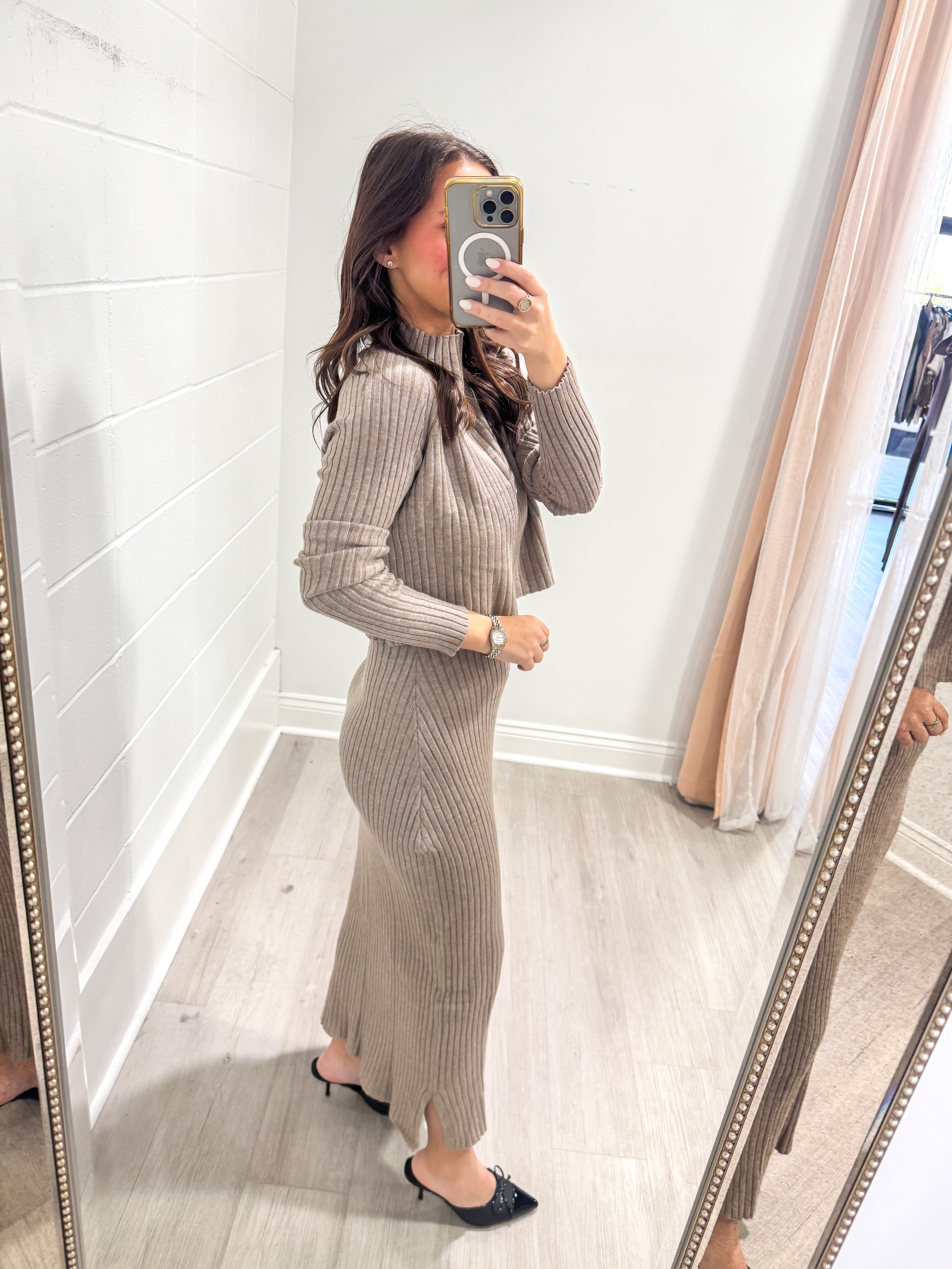 Randy Mink Knit Dress