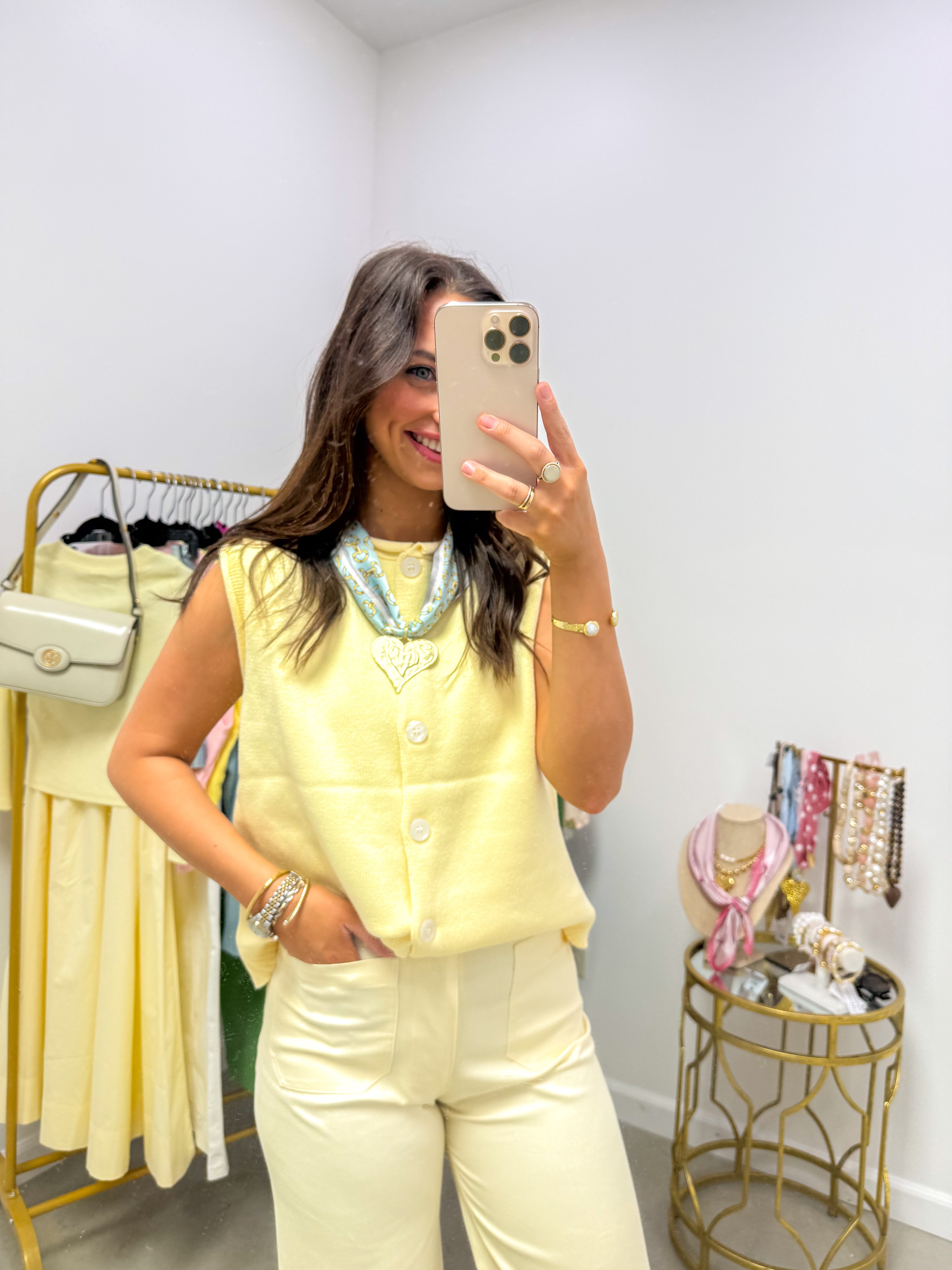 Daisy Classic Button Sweater Vest