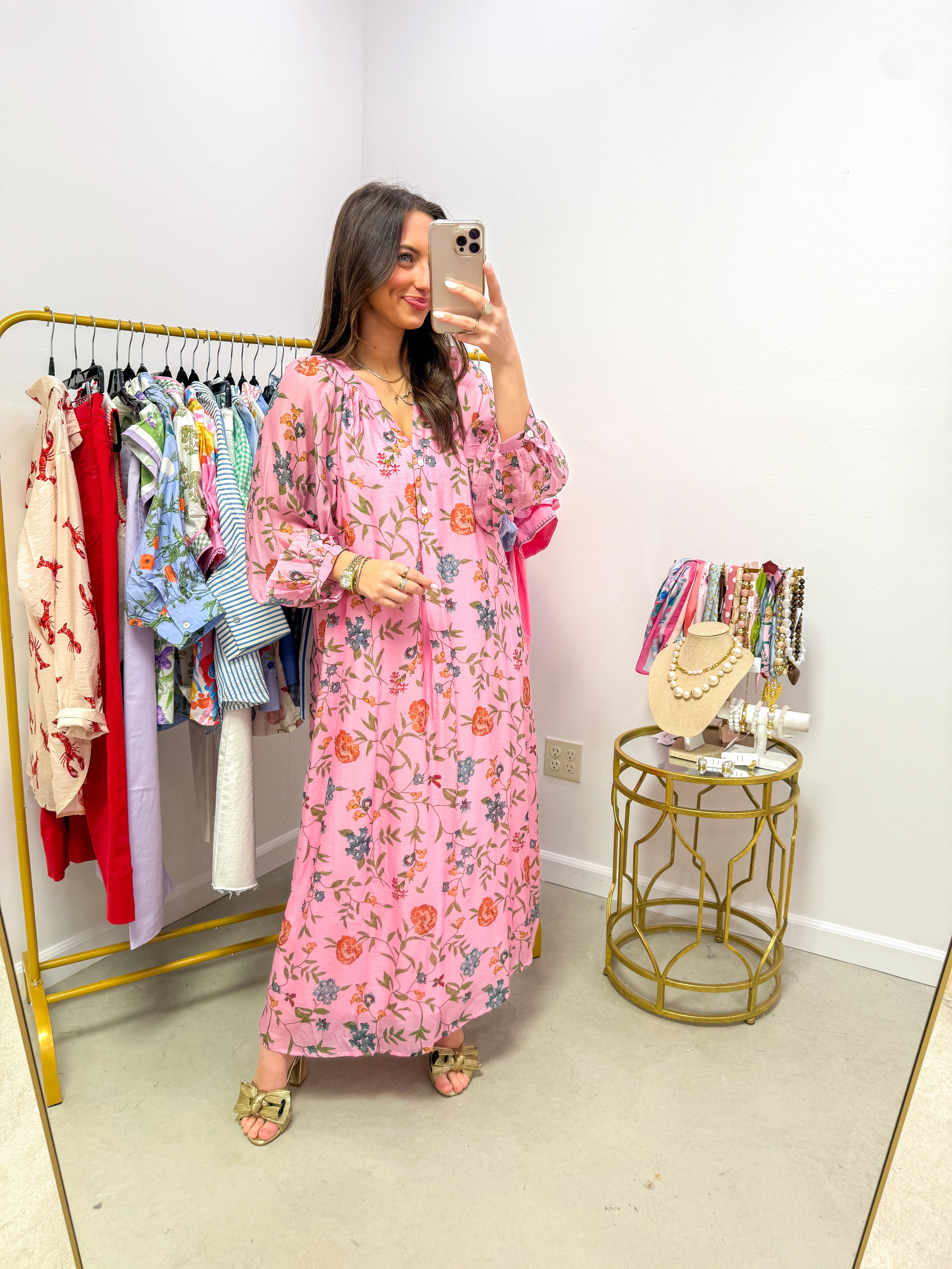 Free Sprit Pink Floral Midi