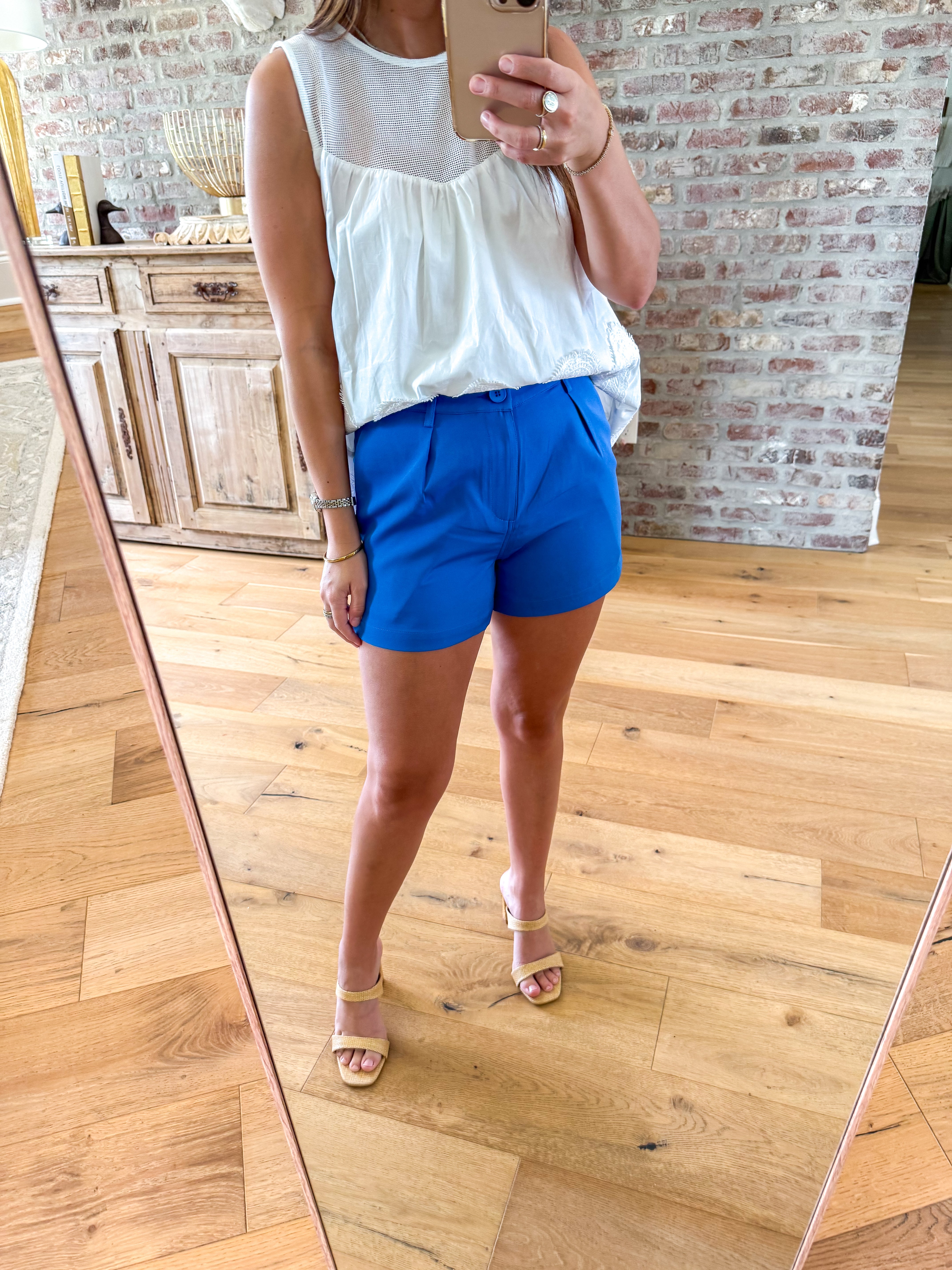 Tailored To Perfection Short Blue