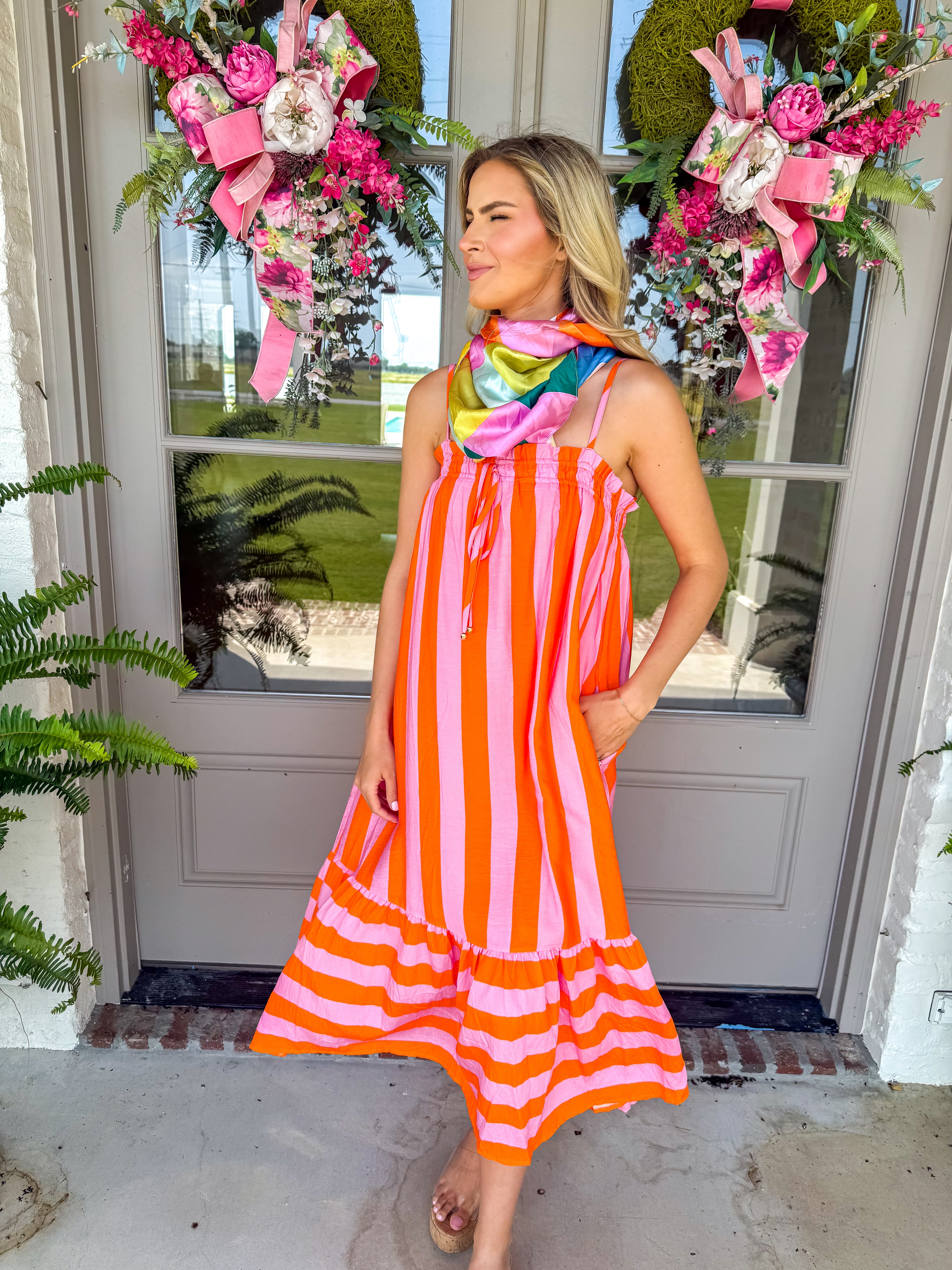 Sherbert Stripe Midi