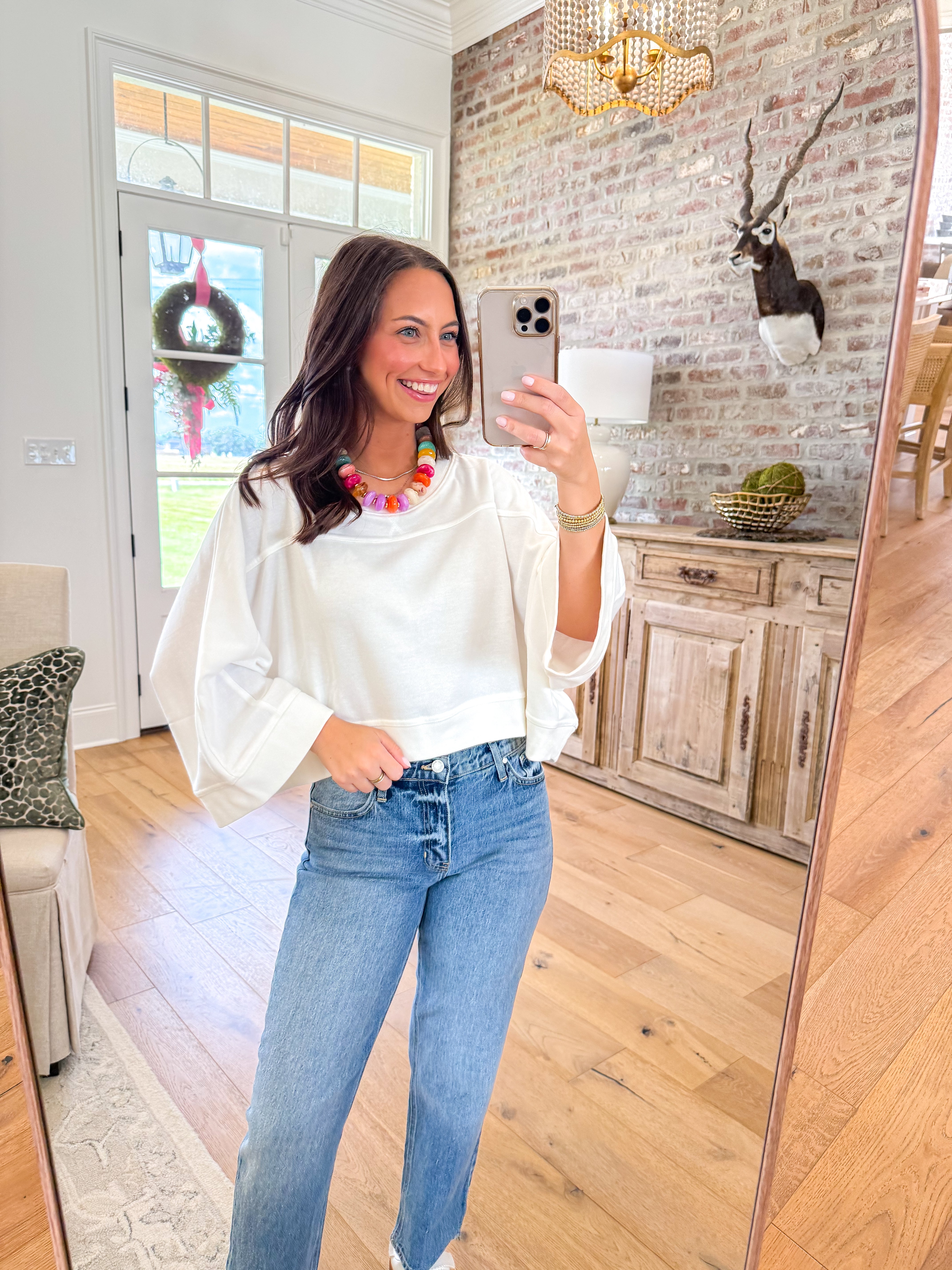 The Softest Cropped Dolman Top