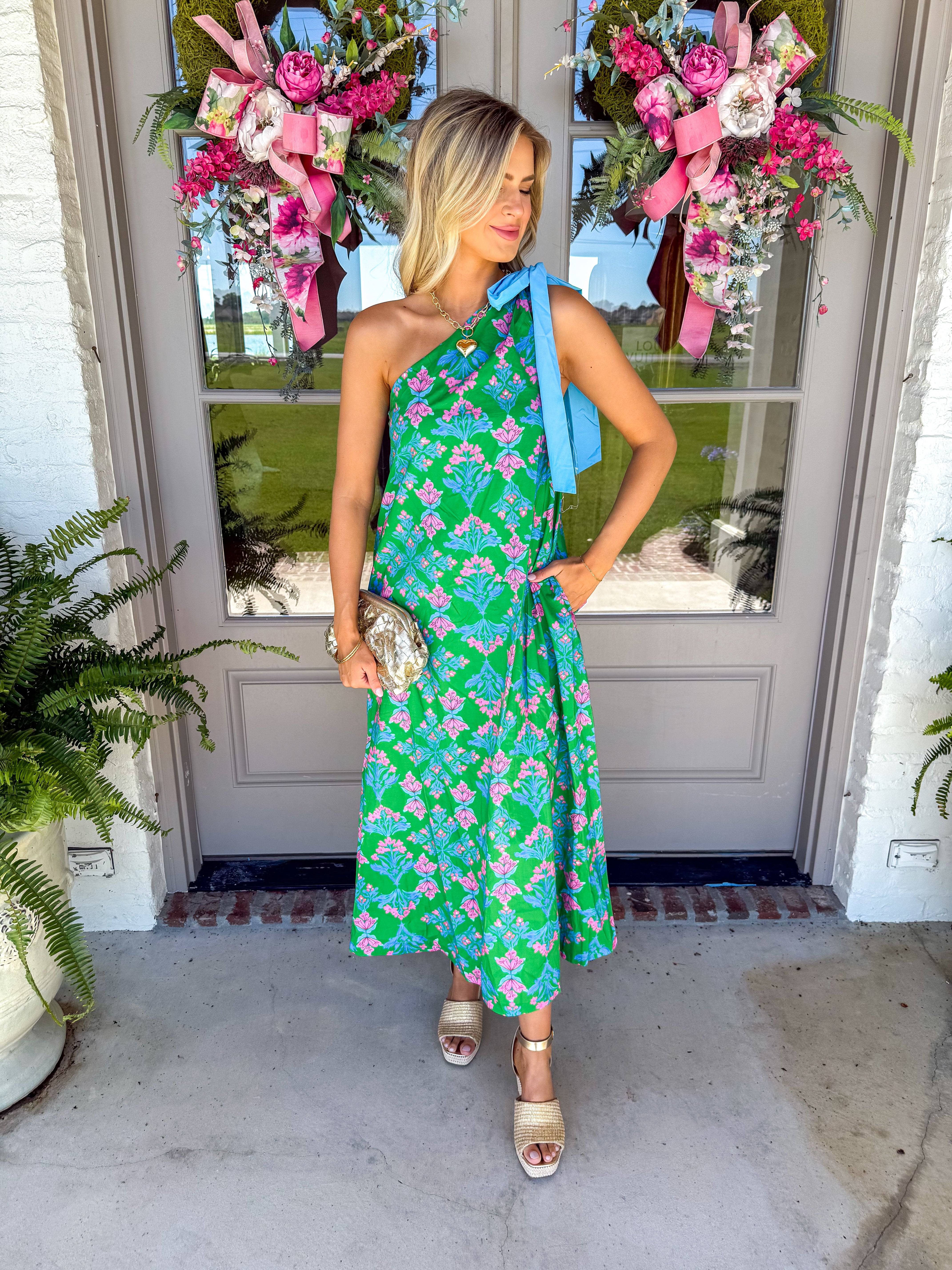Garden Party One-Shoulder Dress