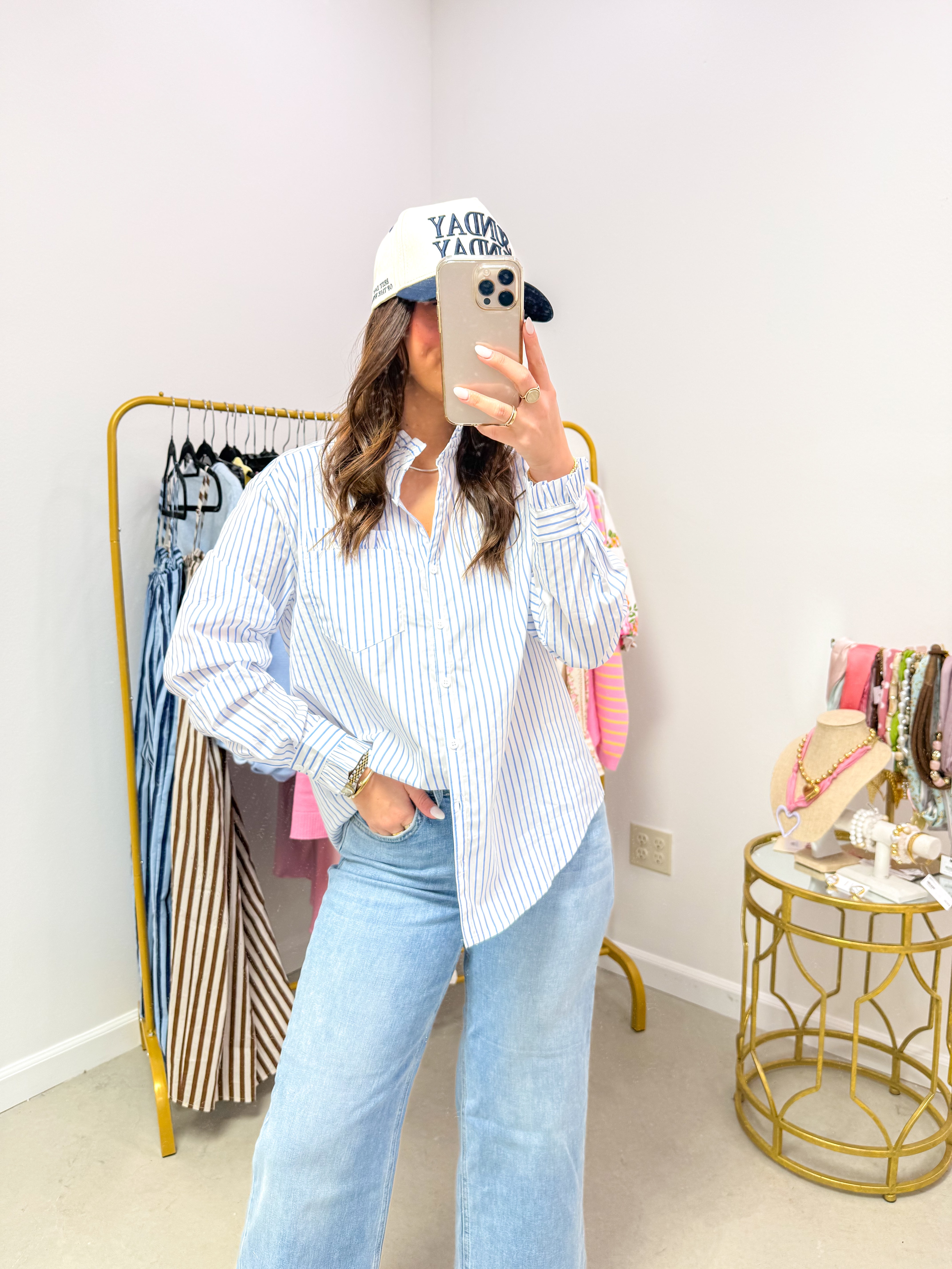 Classic Collar Poplin Top