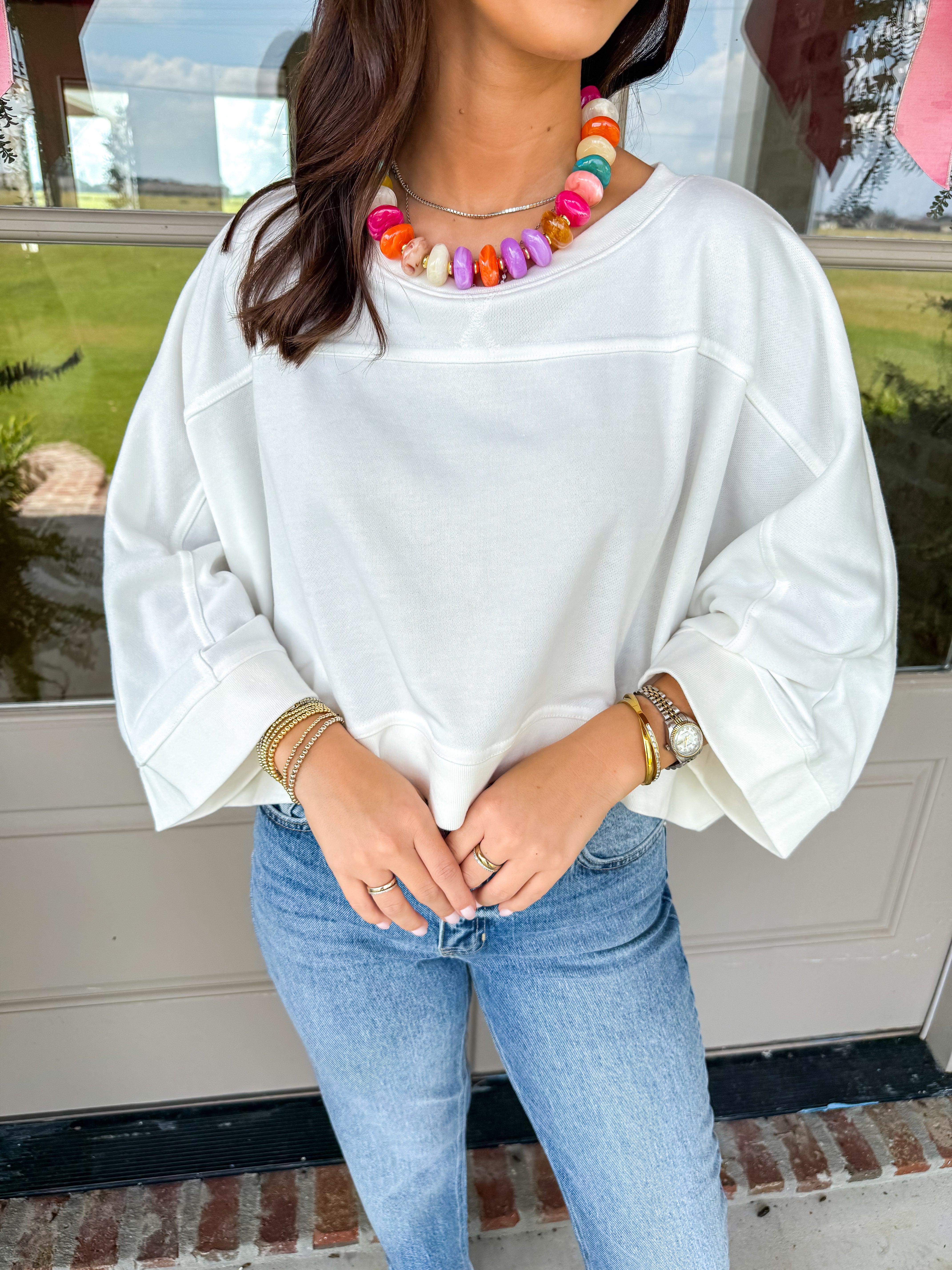 The Softest Cropped Dolman Top