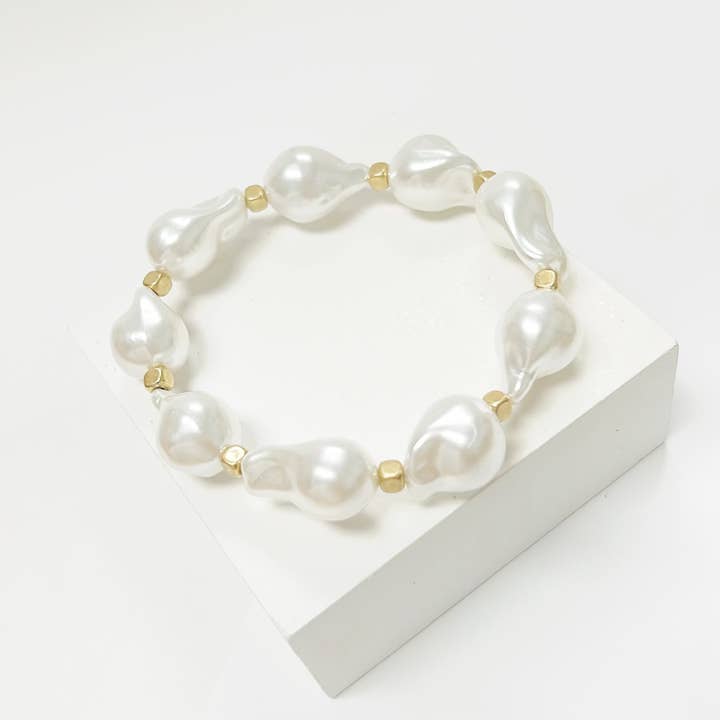 Baroque Pearl Stretch Bracelet