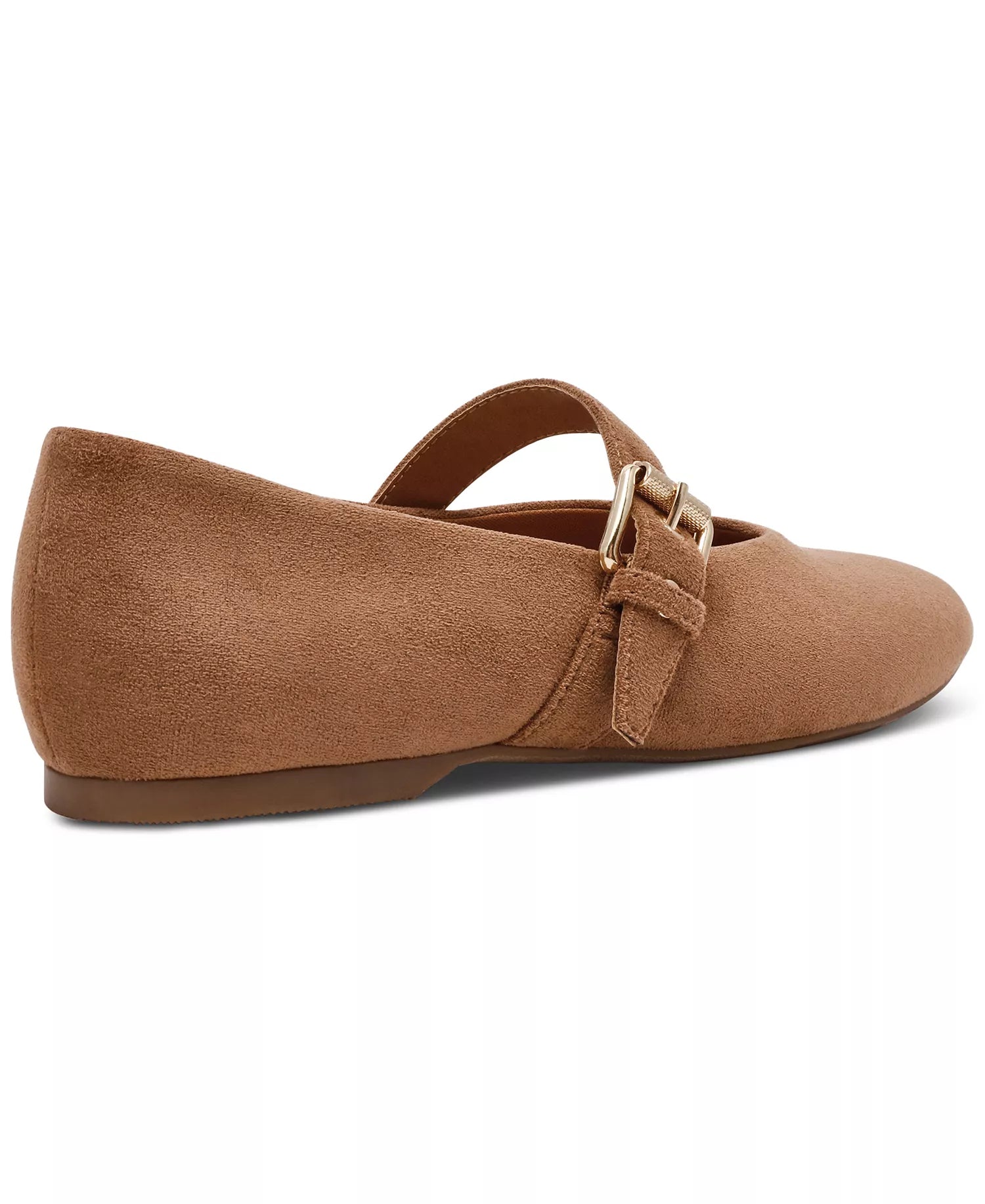 Mulaney Tan Faux Suede Ballet Flats