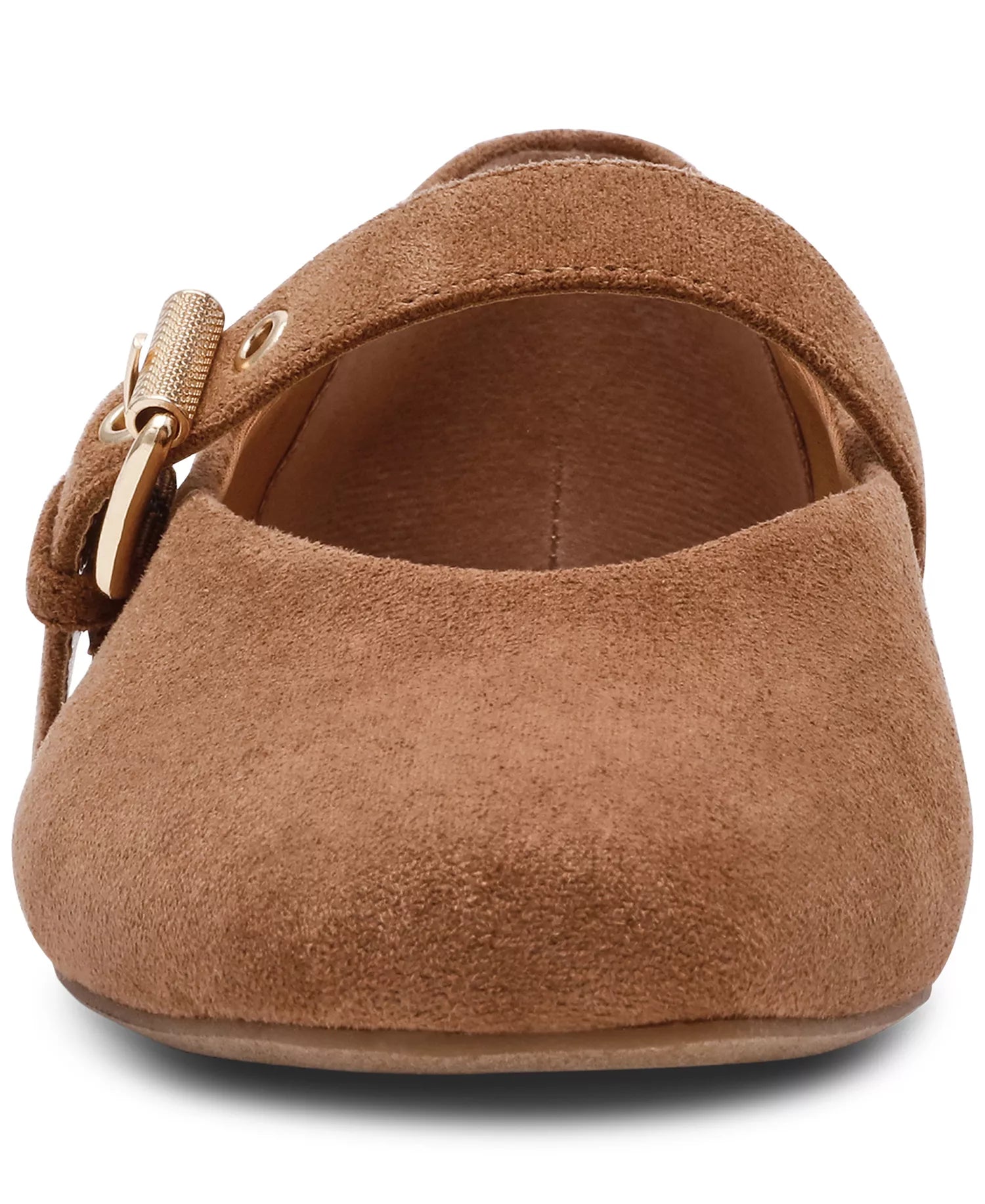 Mulaney Tan Faux Suede Ballet Flats
