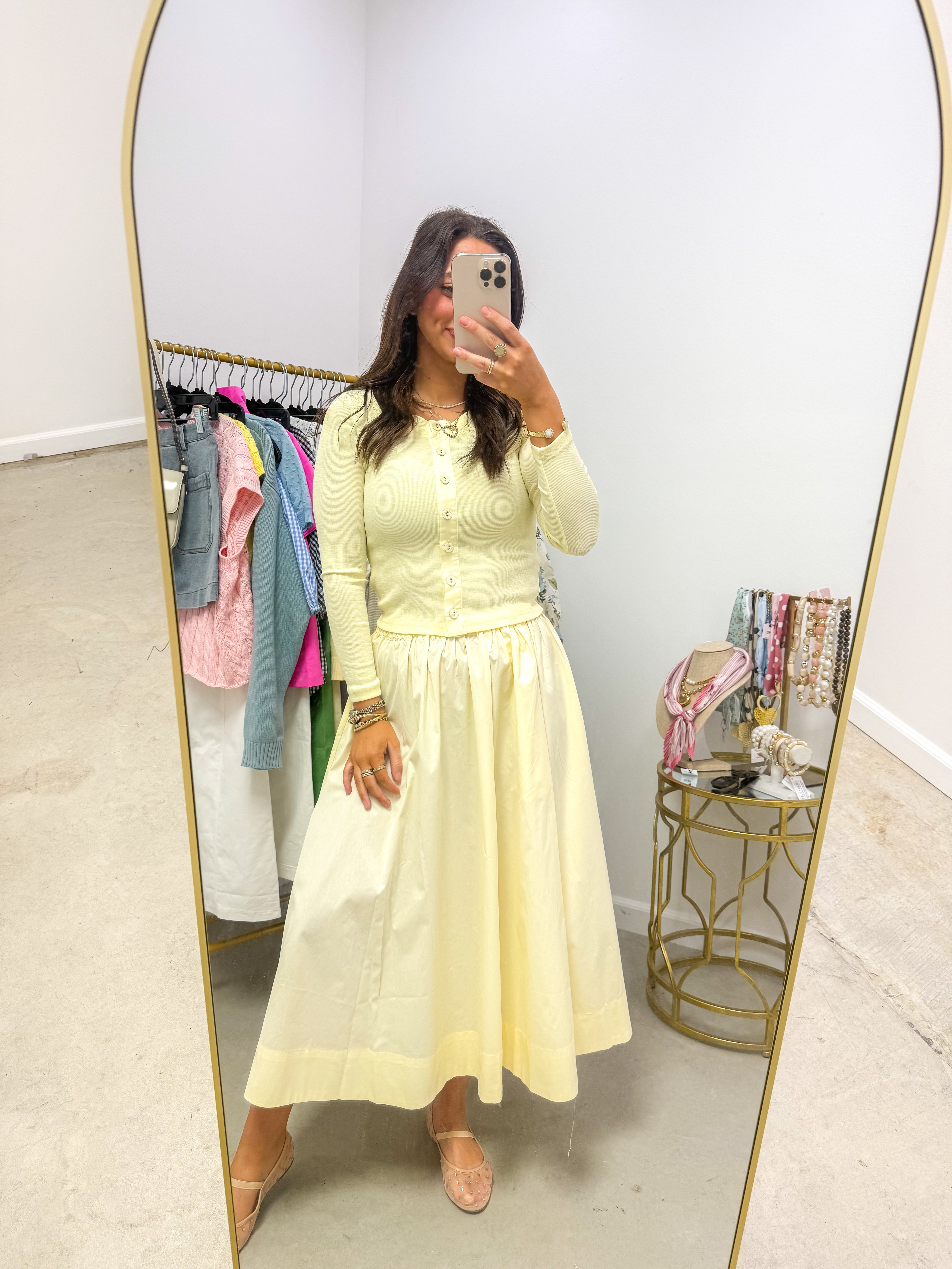 Sasha Gathered Maxi Skirt