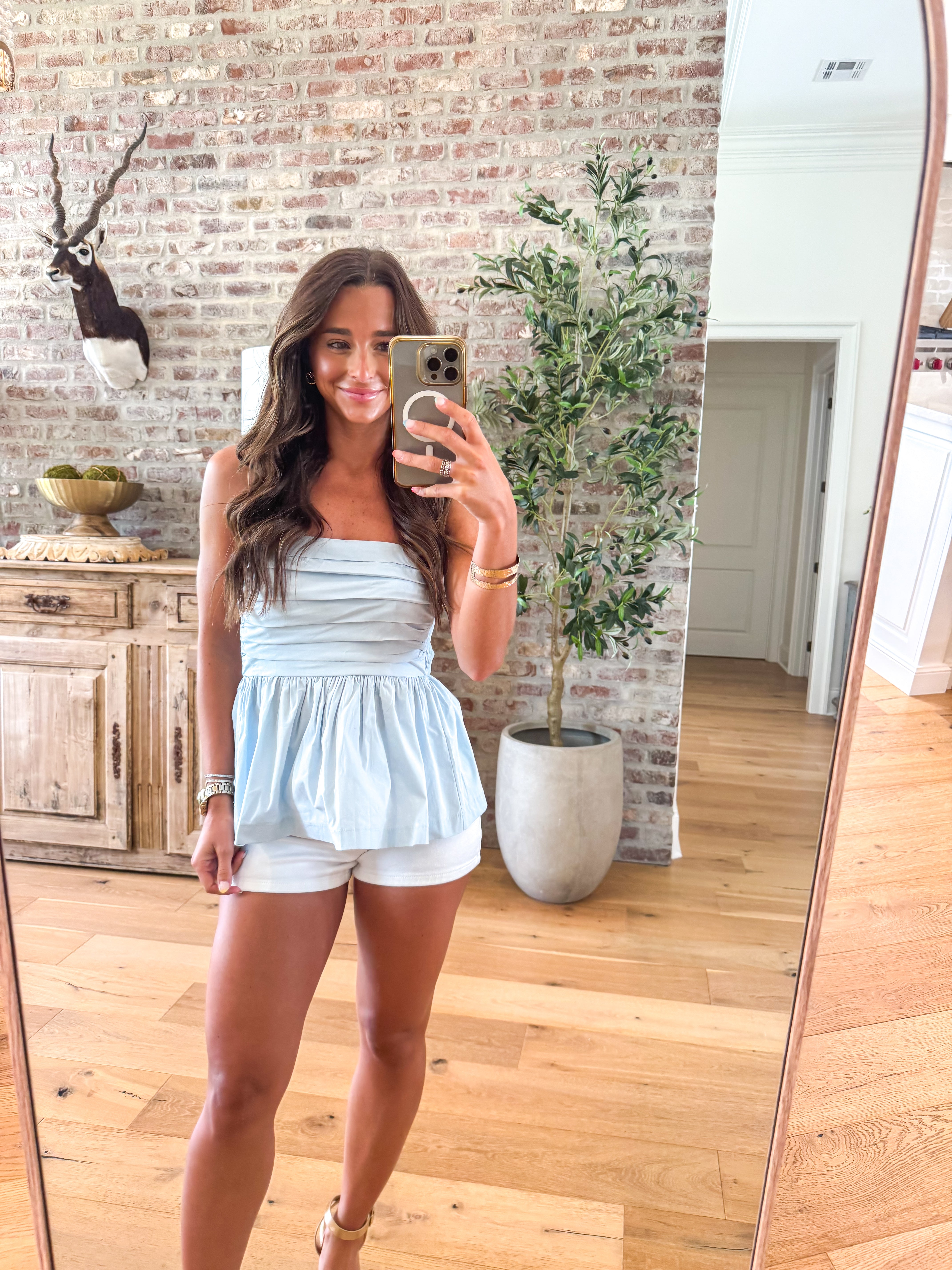 Bluebell Peplum Tube Top