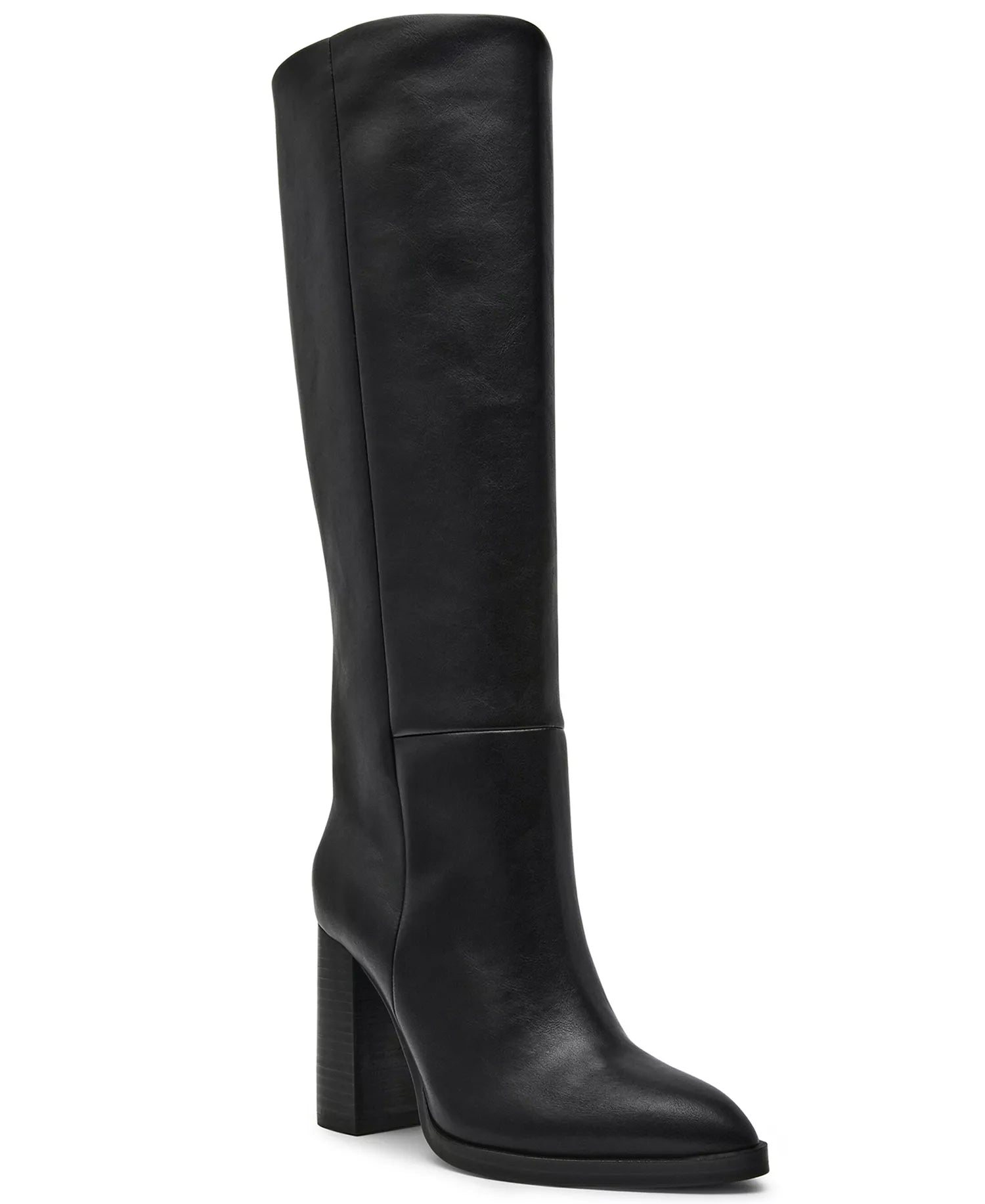 Bardonny Black Smooth Tall Boots