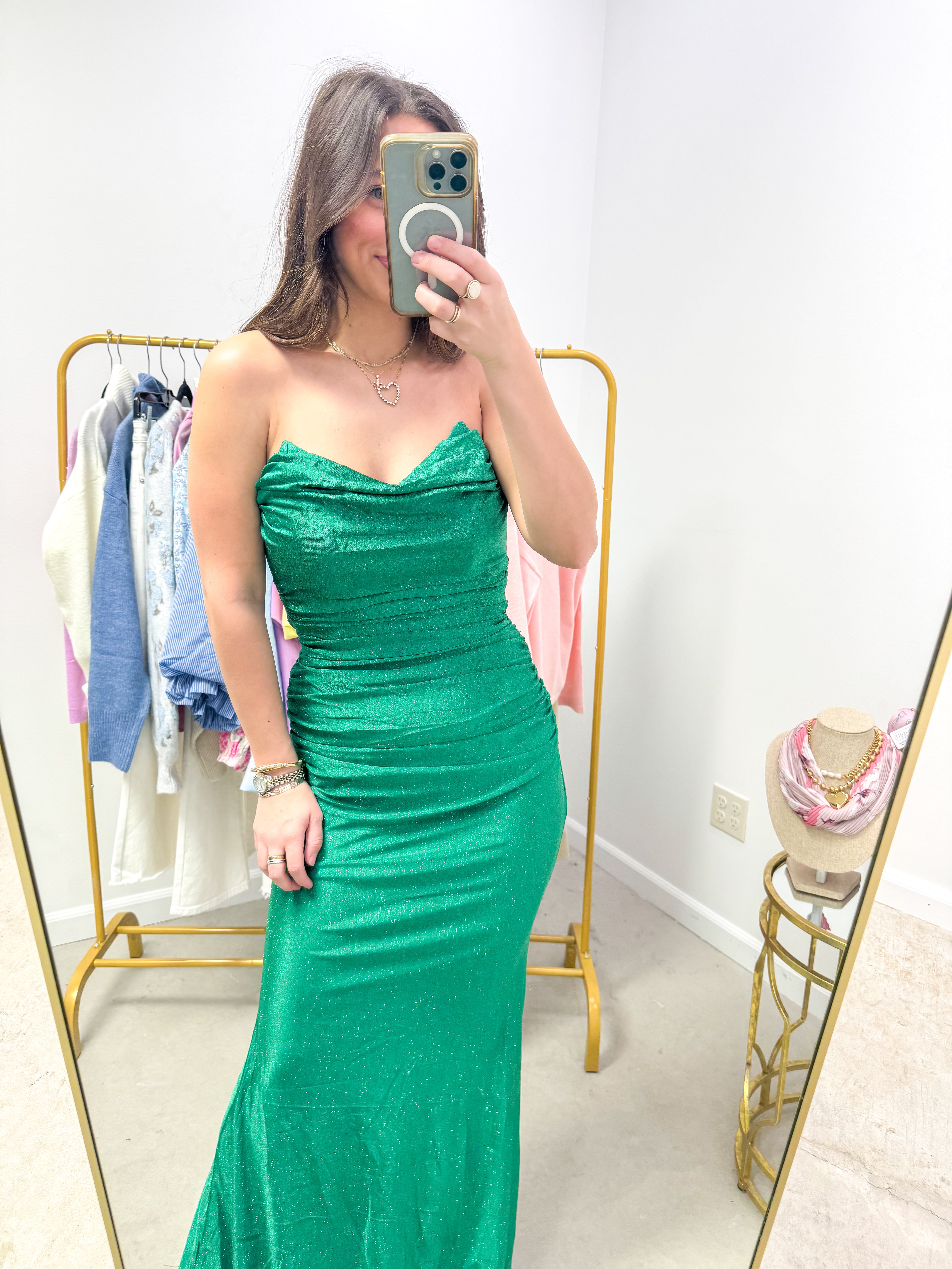 Krewe Couture Green Gown