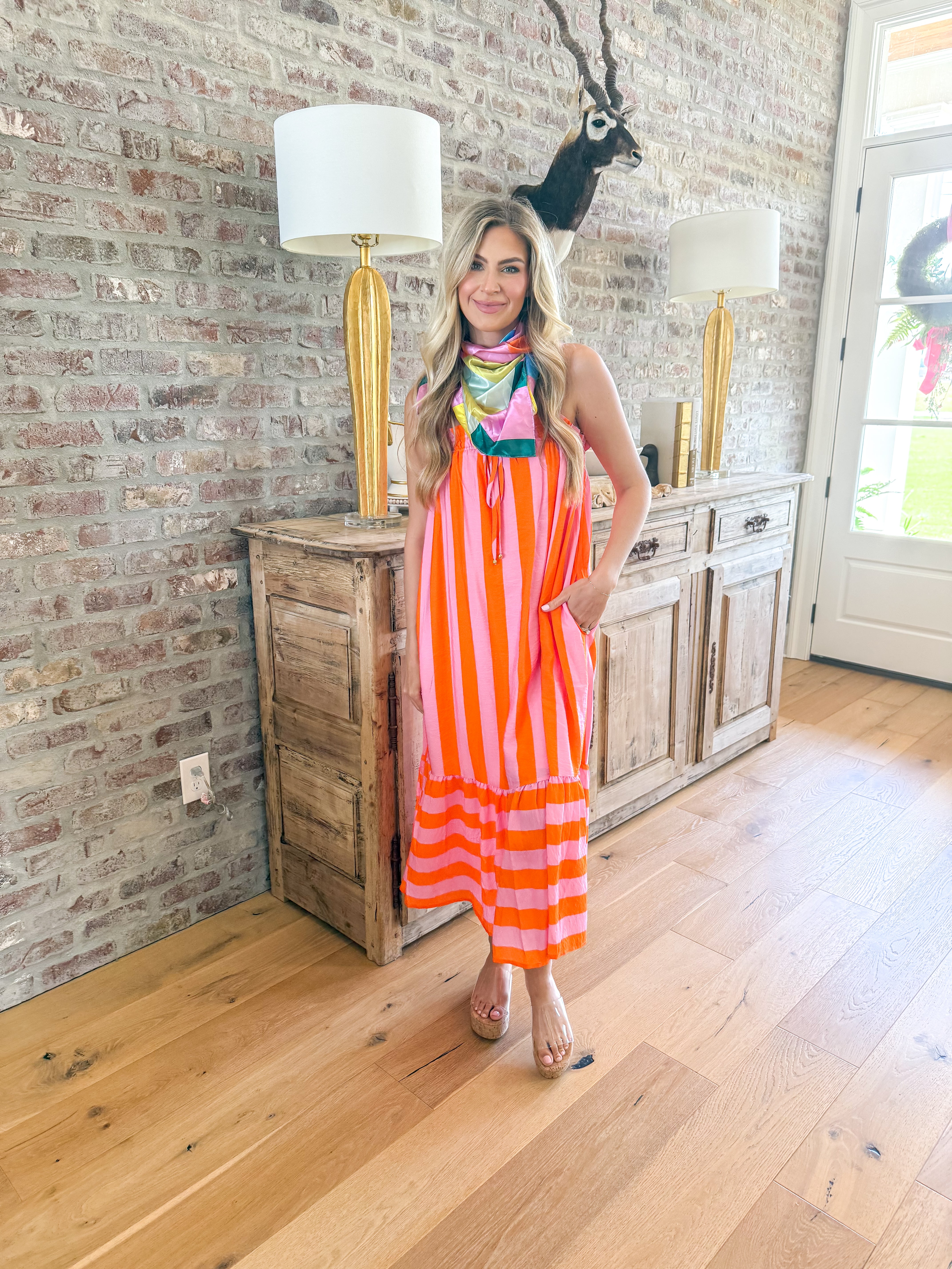 Sherbert Stripe Midi