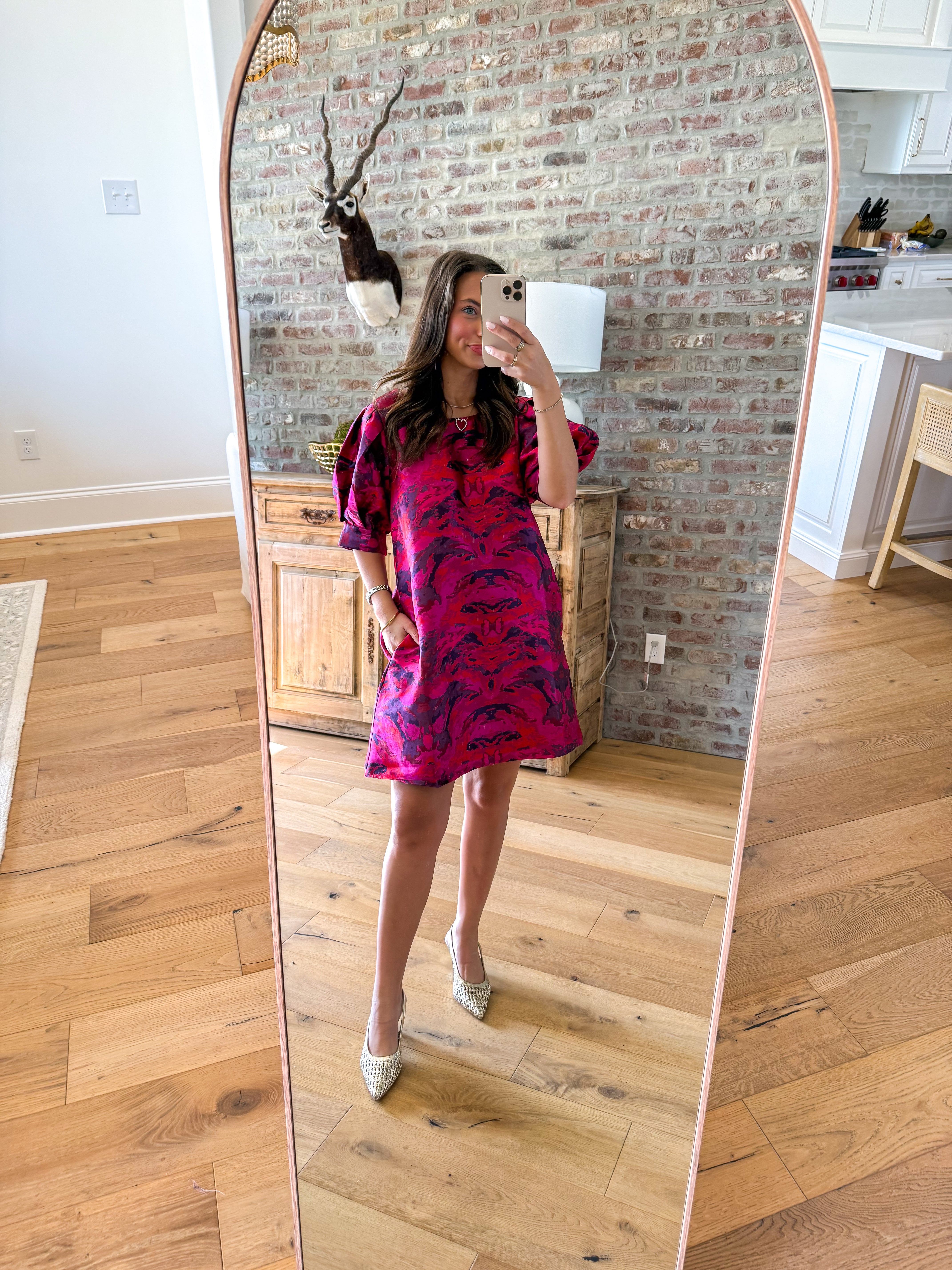 Fuchsia Glow Jacquard Mini
