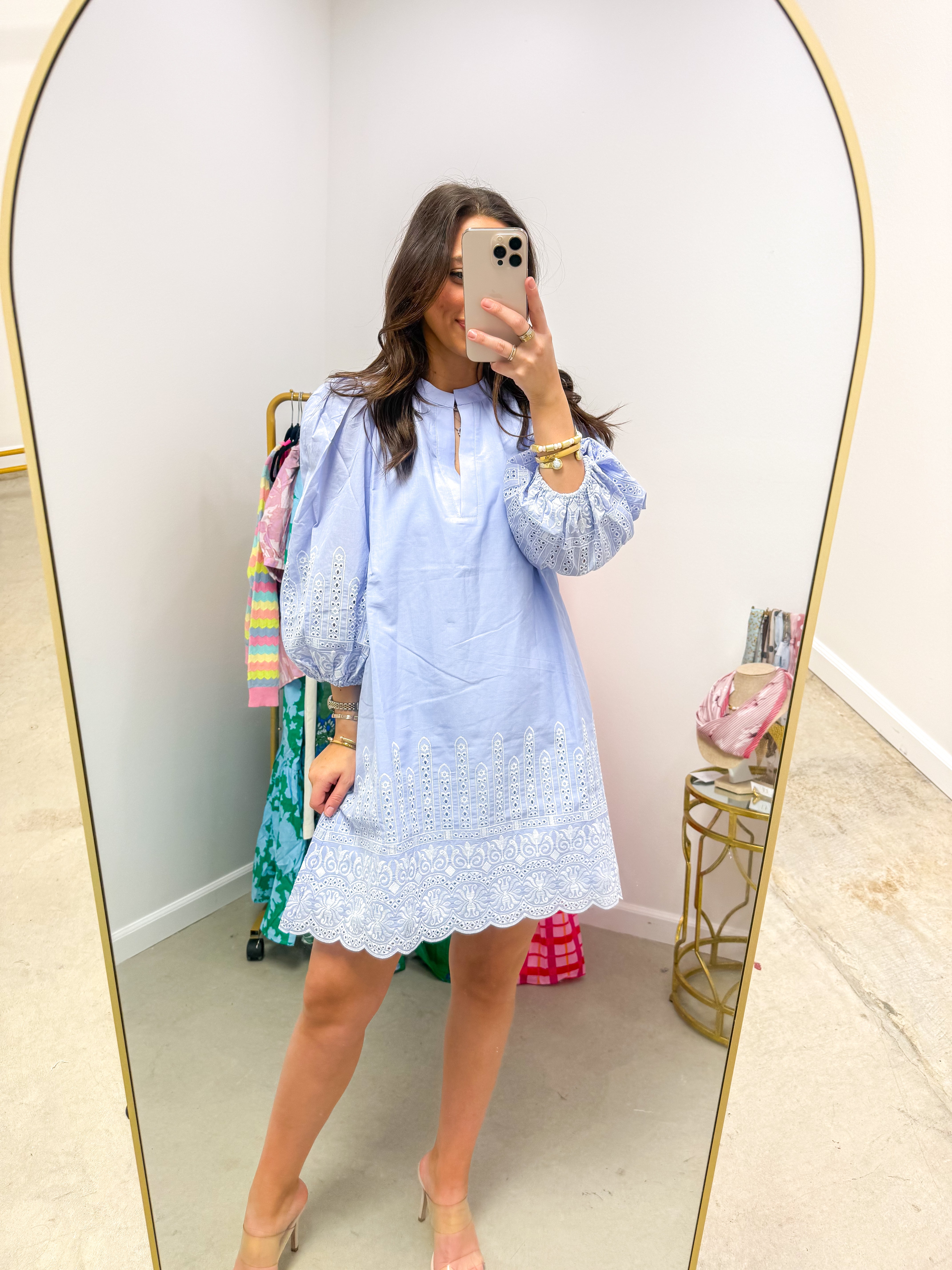 Karlee Eyelet Victoria Shift Mini