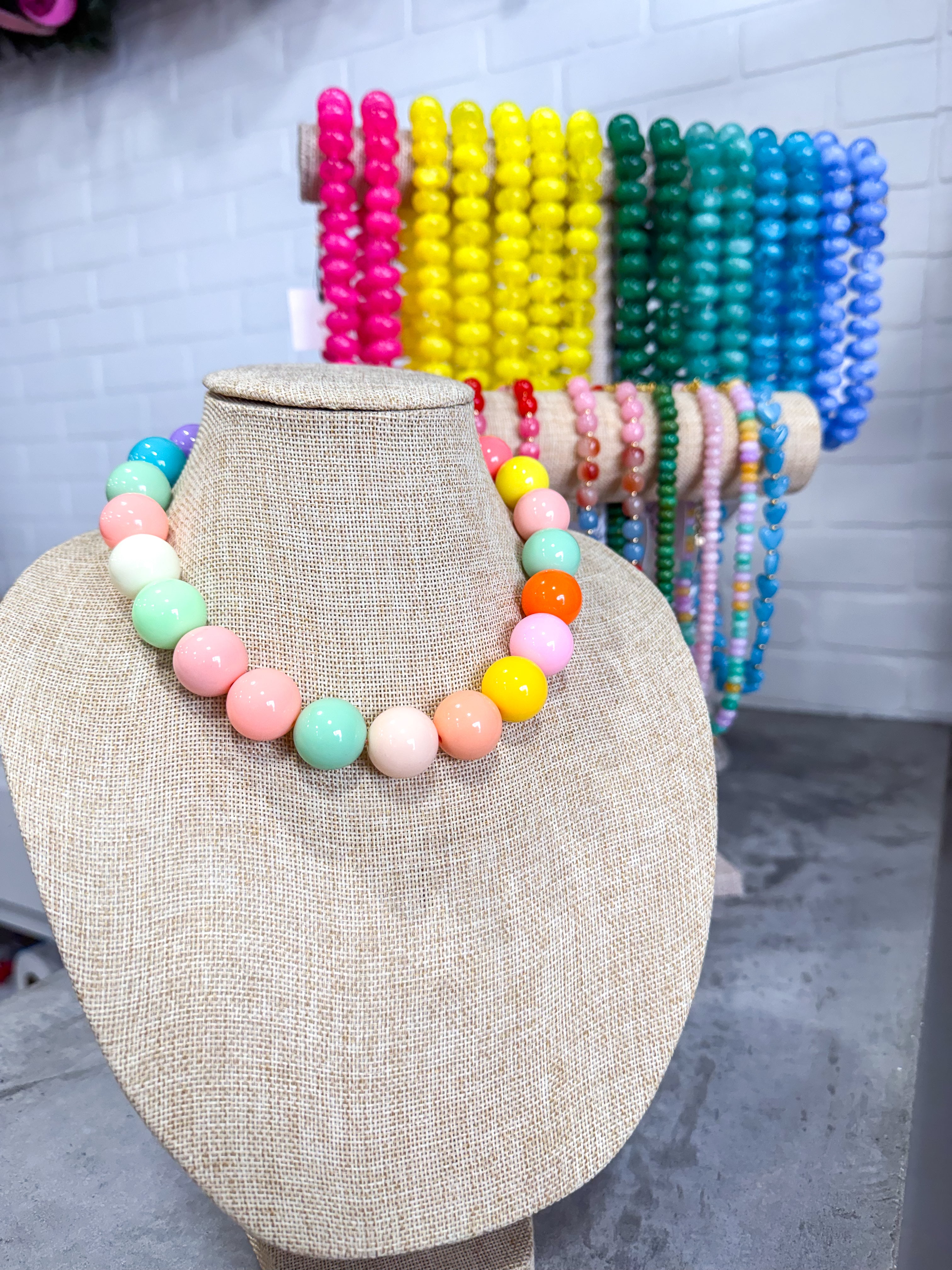 Pastel Bead Necklace