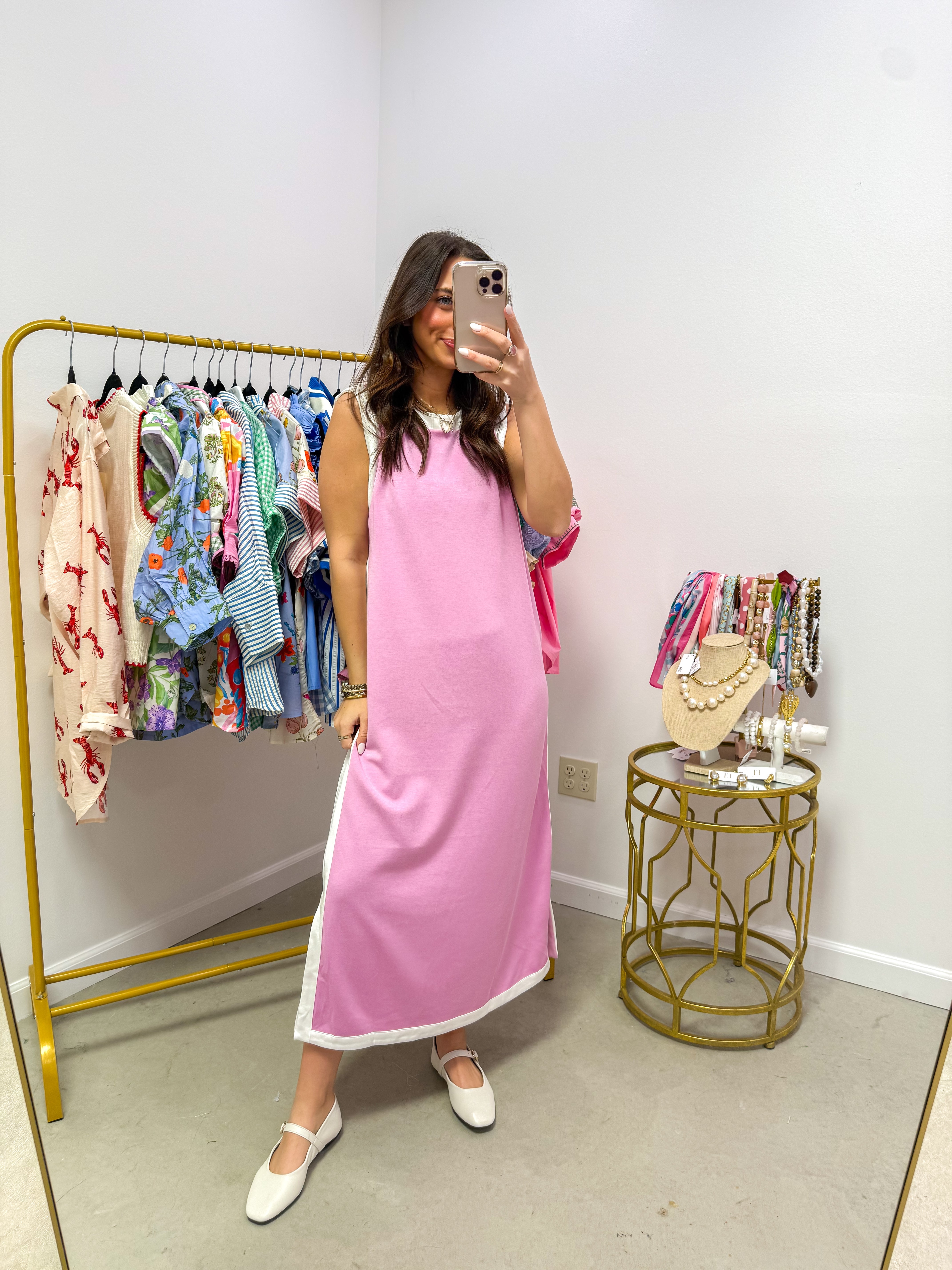 Slow Days Light Pink Midi