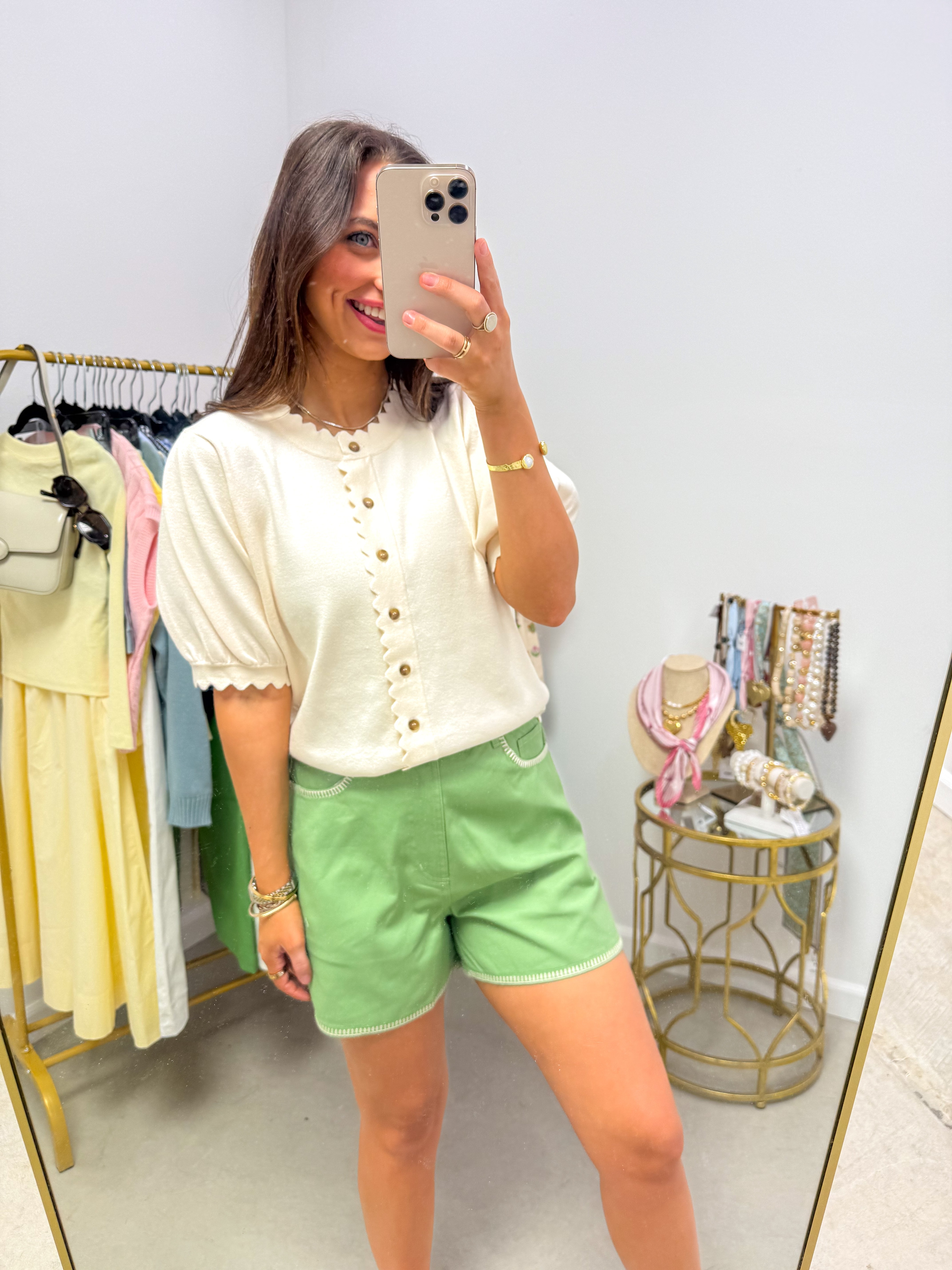 Maisie Lightweight Cream Sweater Top