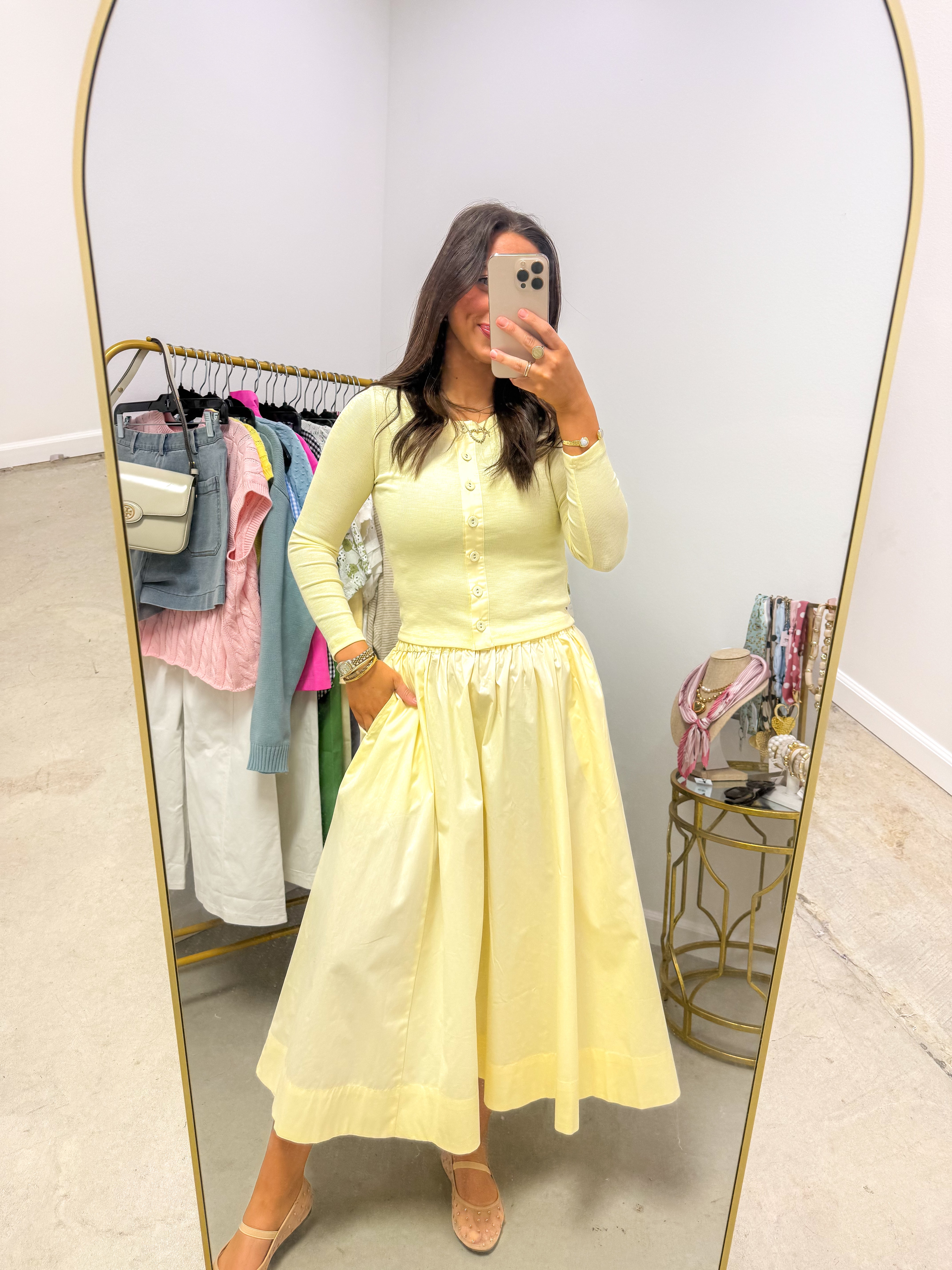 Sasha Gathered Maxi Skirt