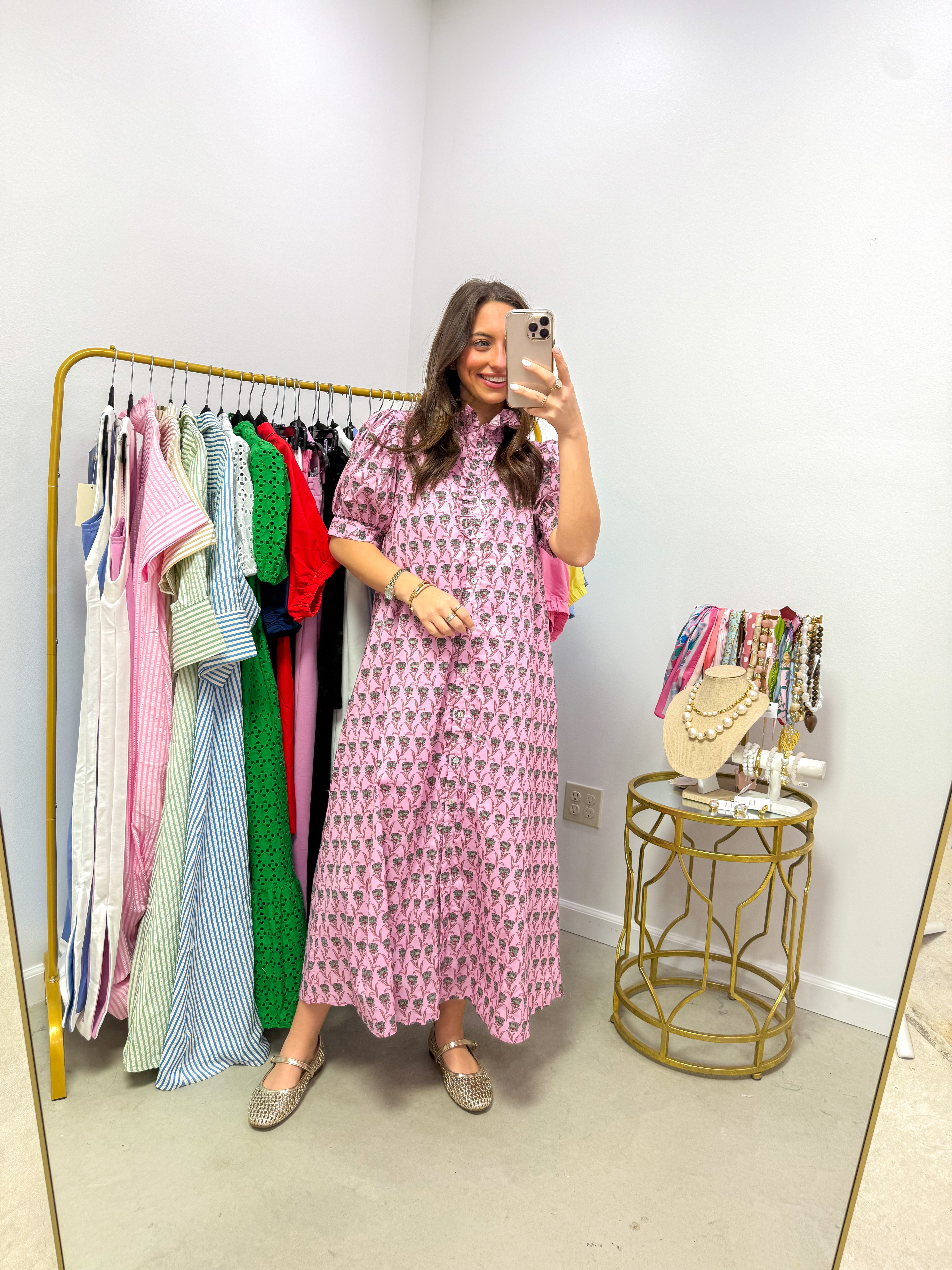 Sweet Moments Pink Floral Midi