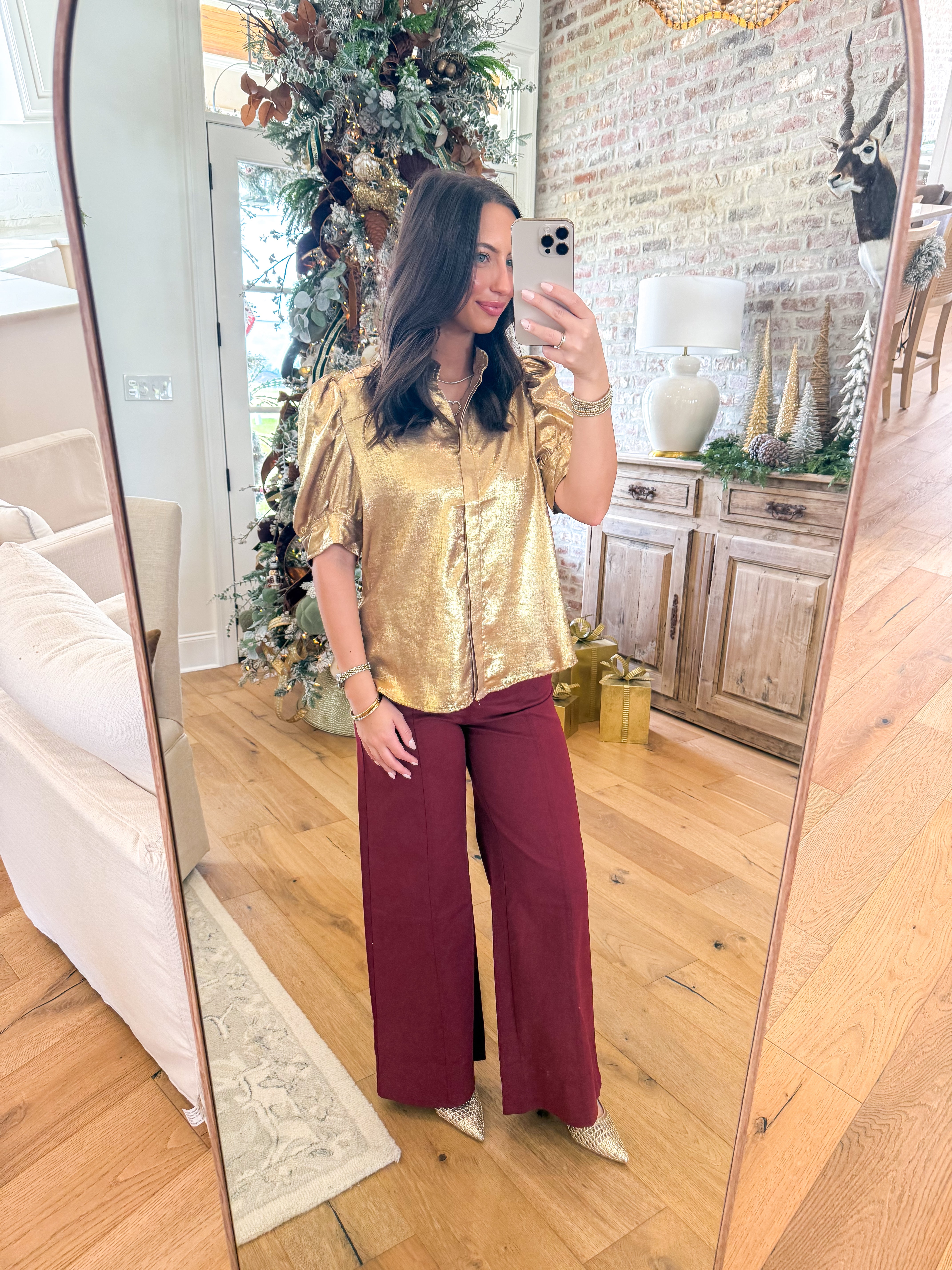 Golden Hour Puff Sleeve Top