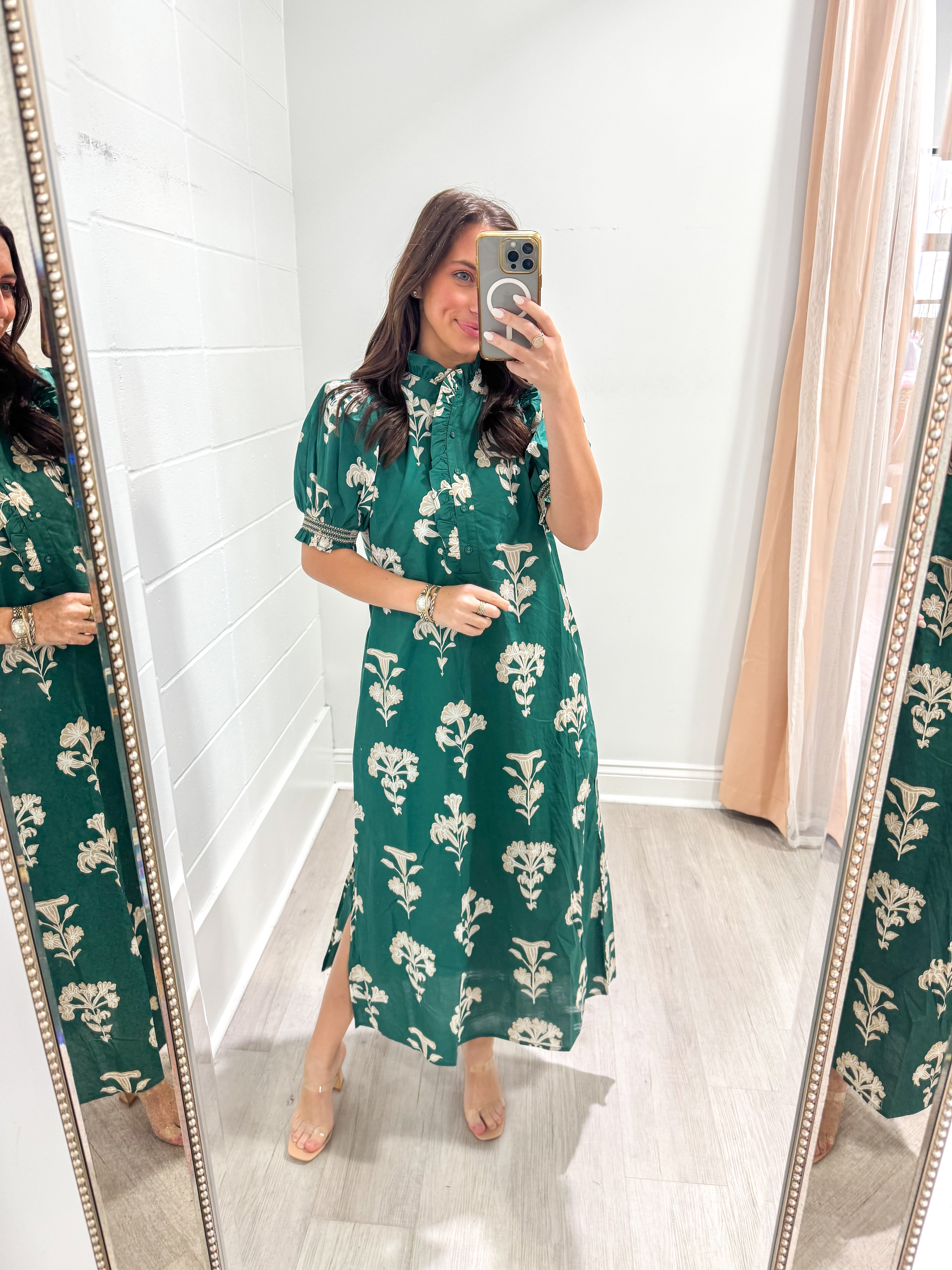 Melanie Green Floral Maxi