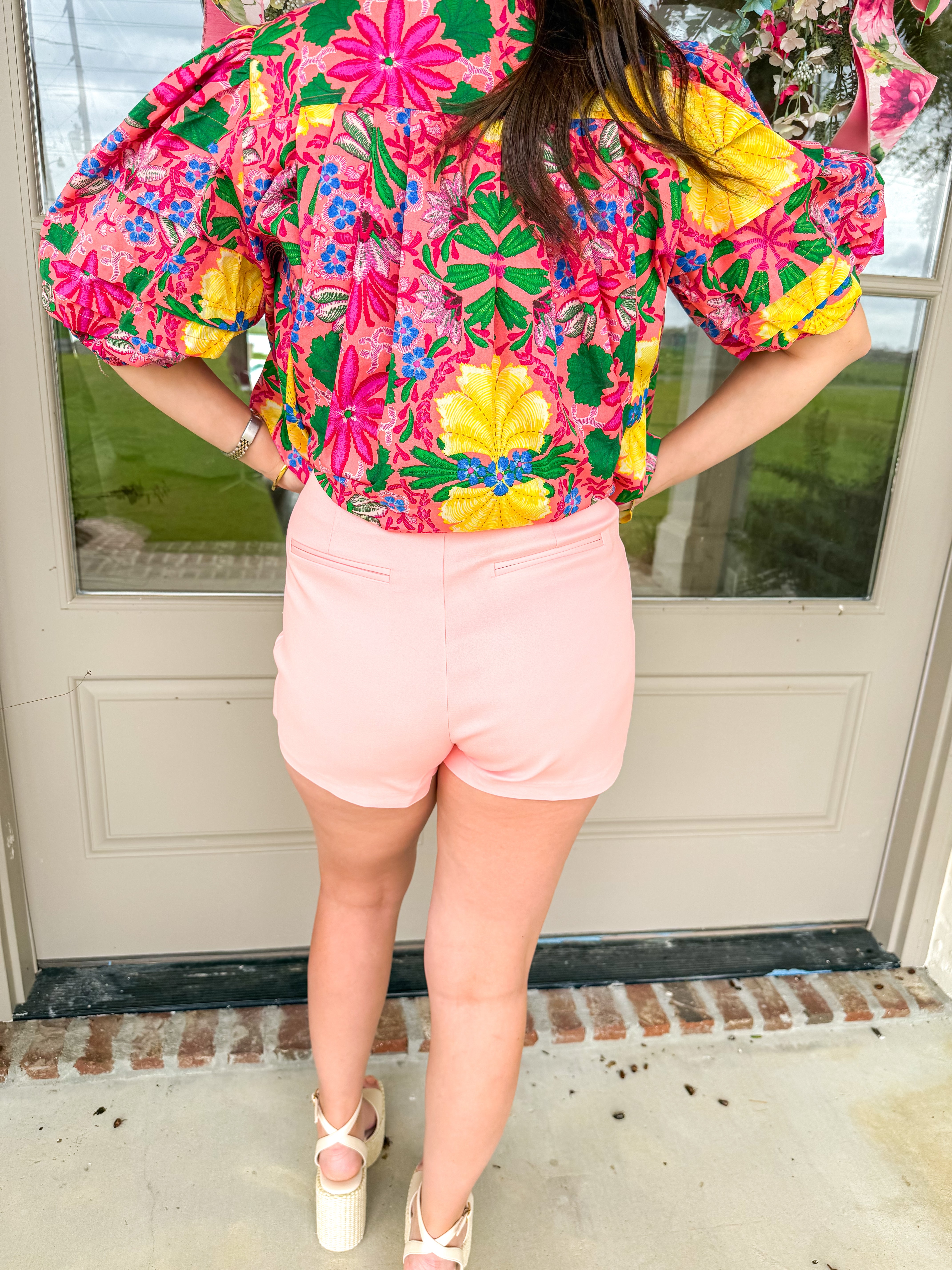 Blush Slit Detail Skort