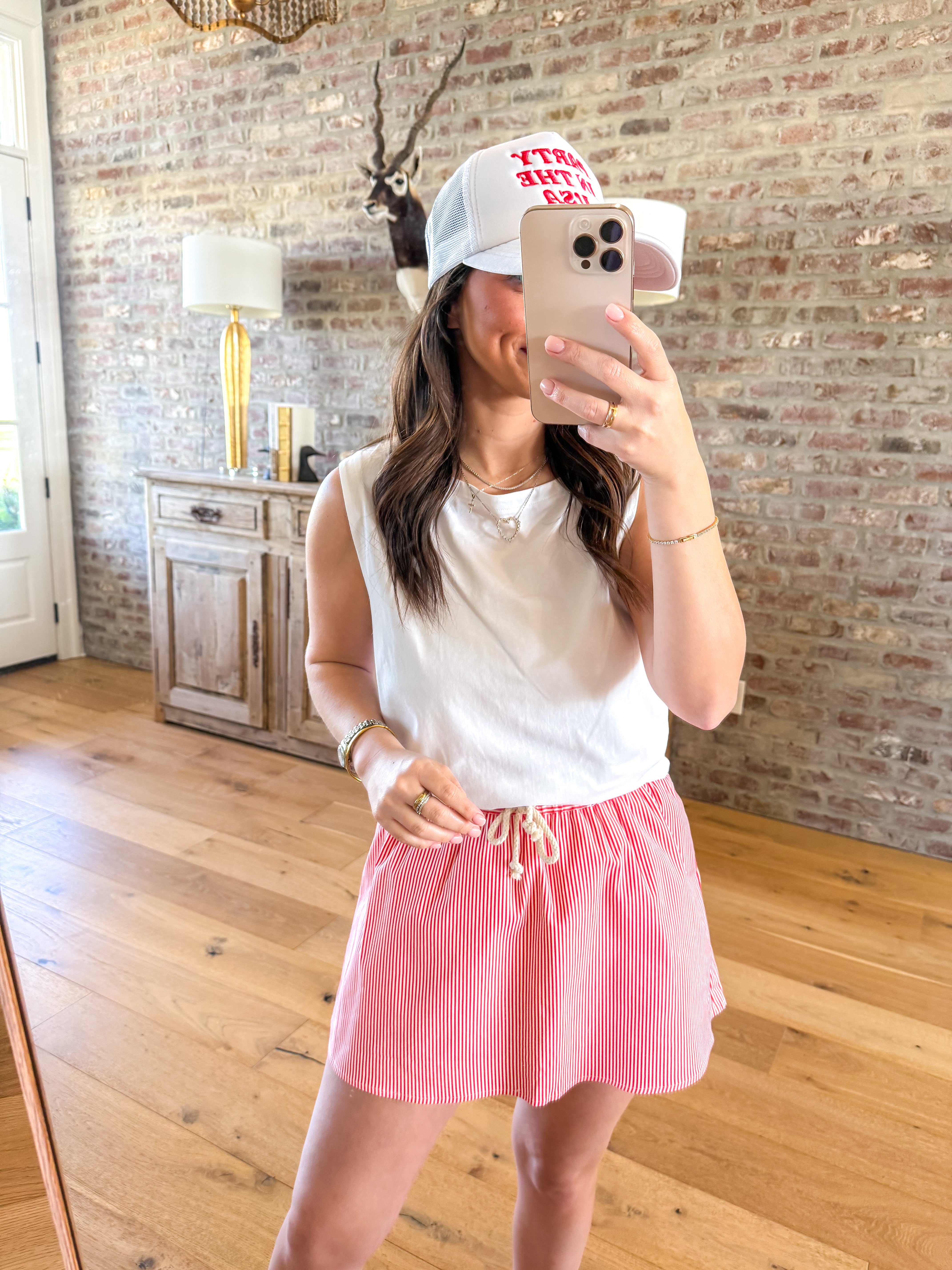 Classic Boat Neck Tank White