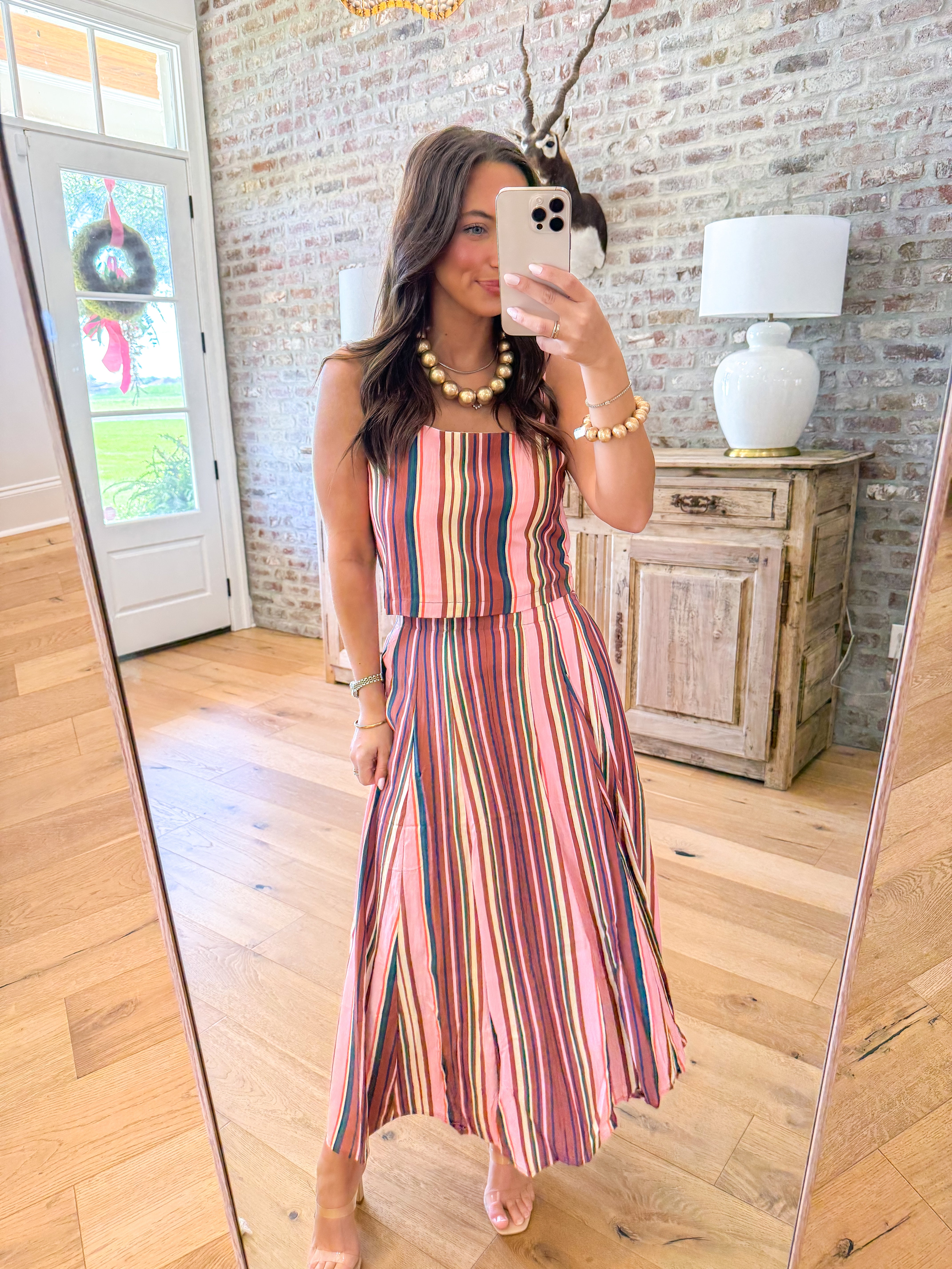 Sunday Stripe Skirt Set