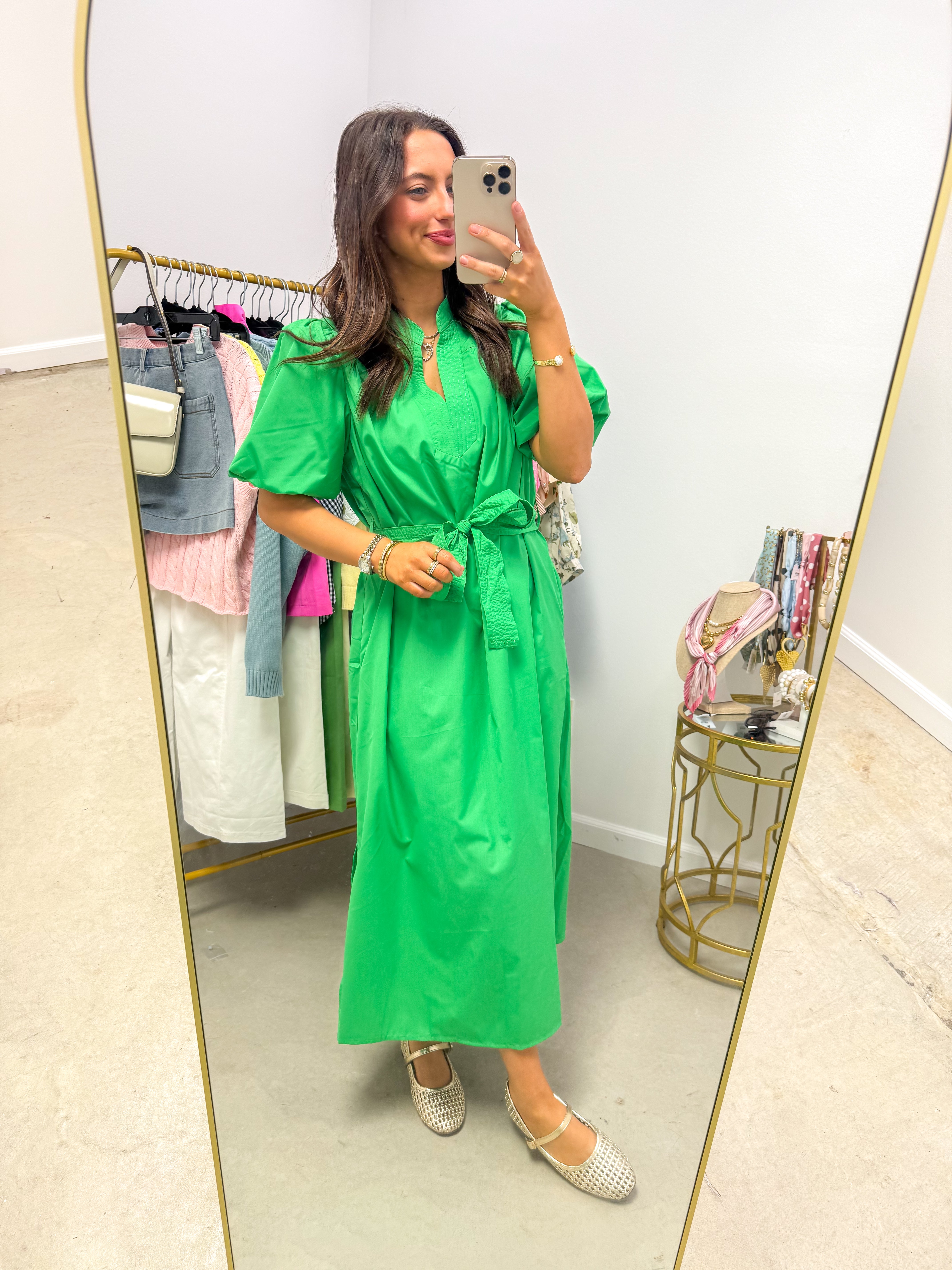Sweet Ella Mae Green Midi