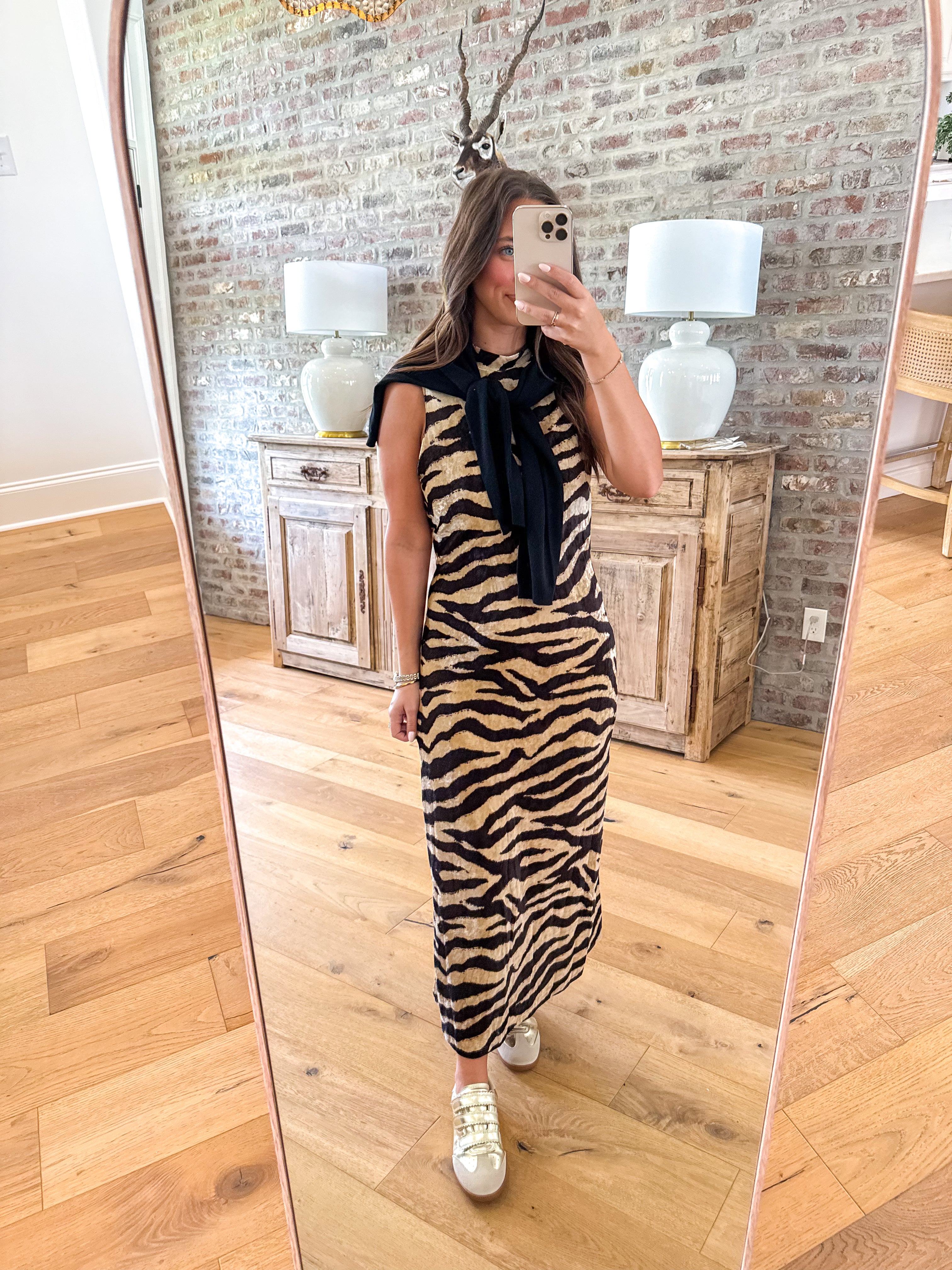 Wild Side Zebra Maxi Dress