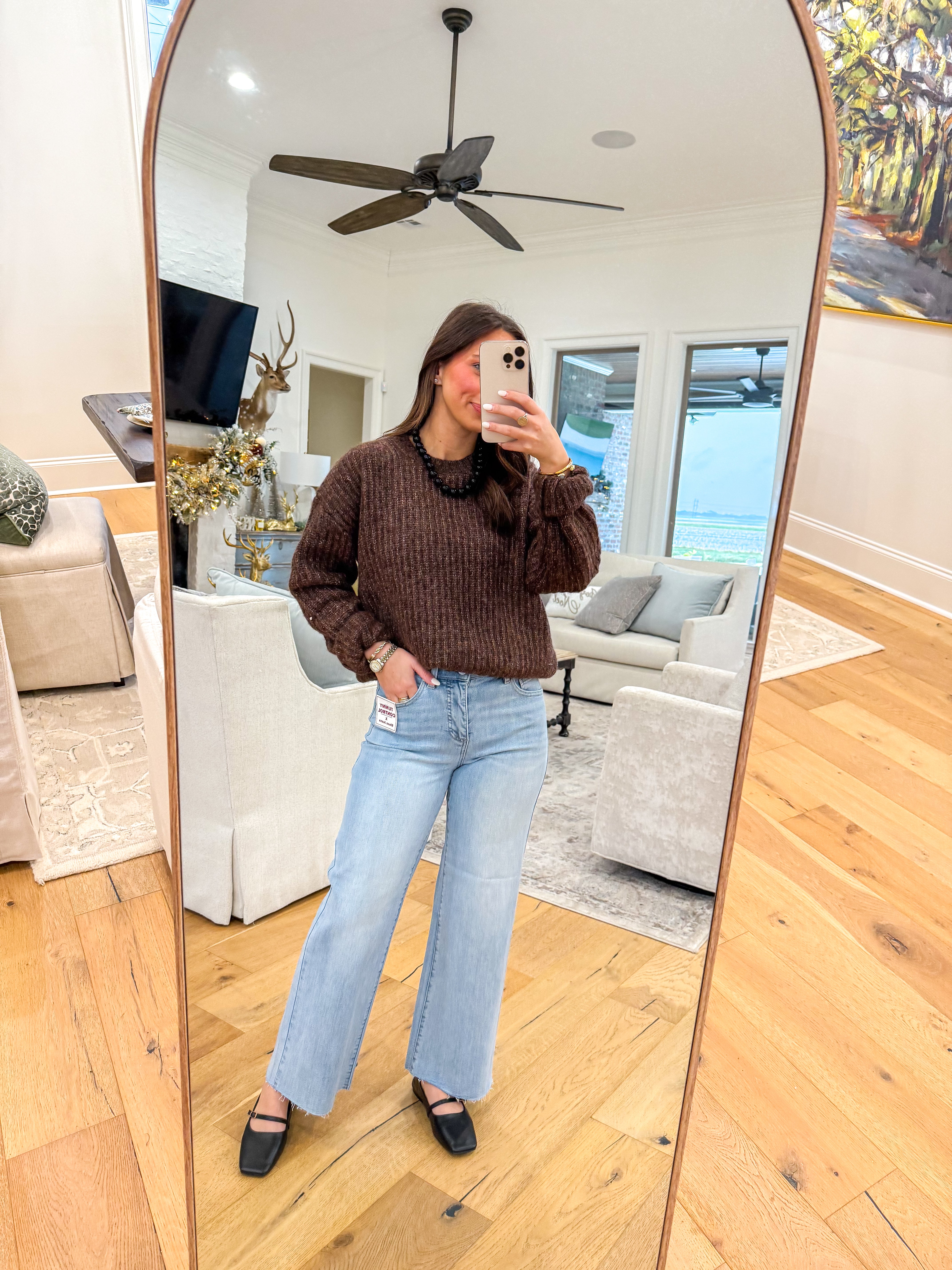 Archer Crewneck Sweater Brown