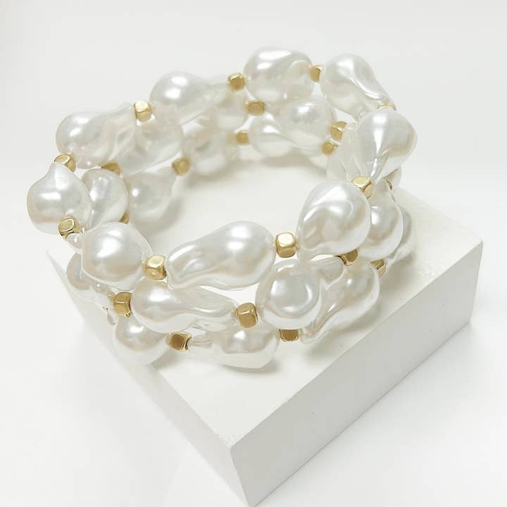 Baroque Pearl Stretch Bracelet