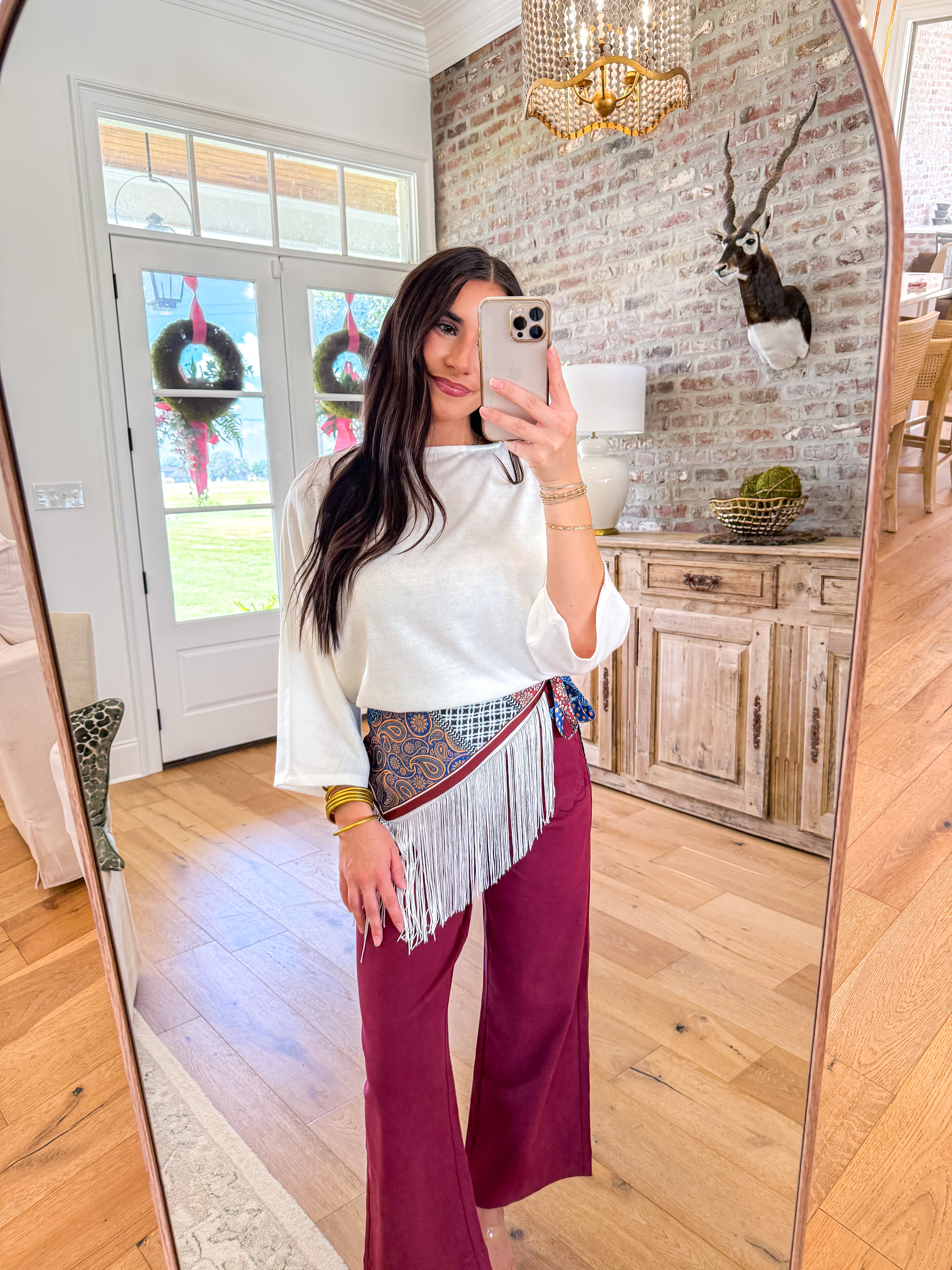 Ivory Dolman Knit Pullover
