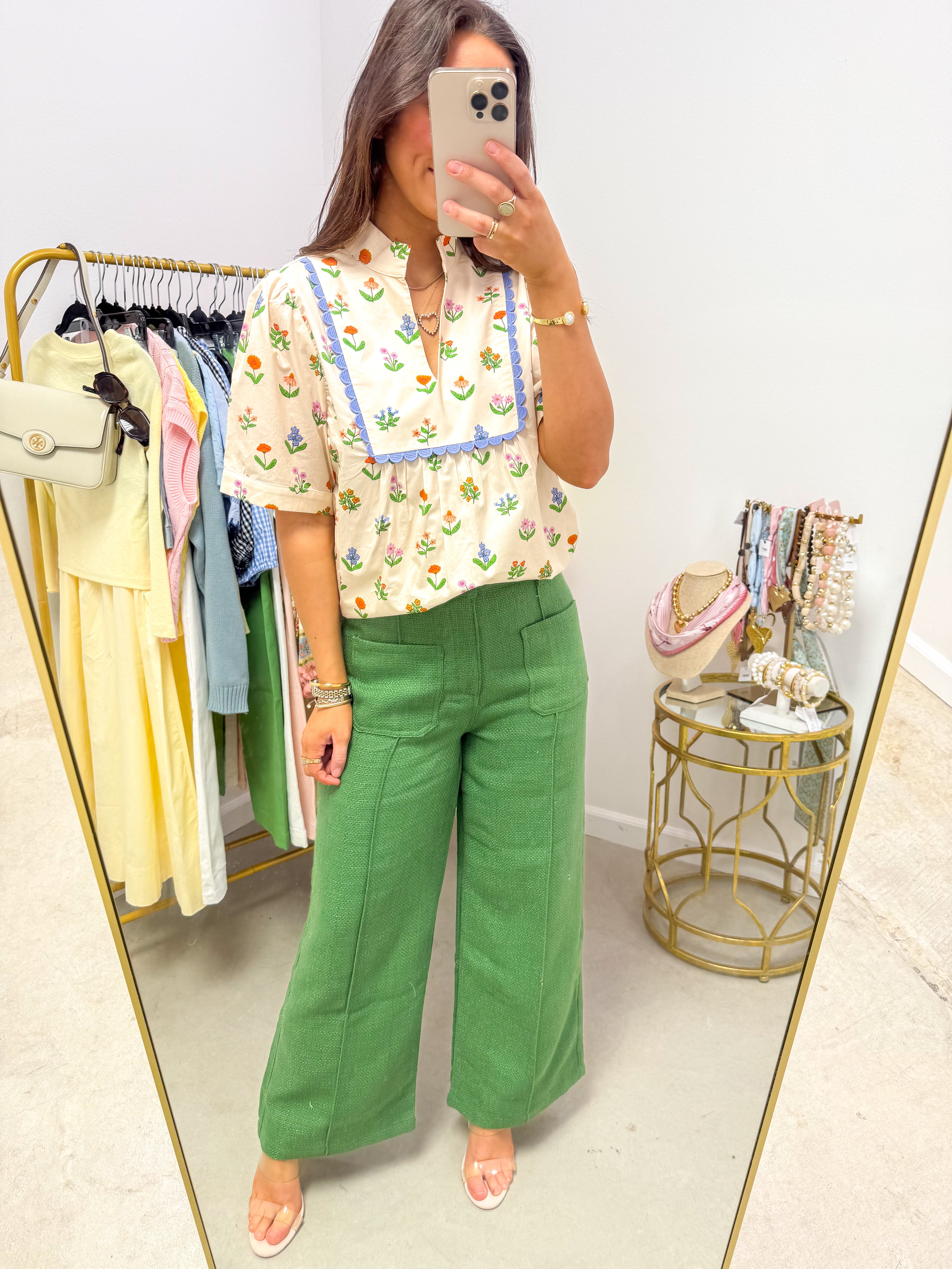 Caroline Anne Fern Tweed Pants