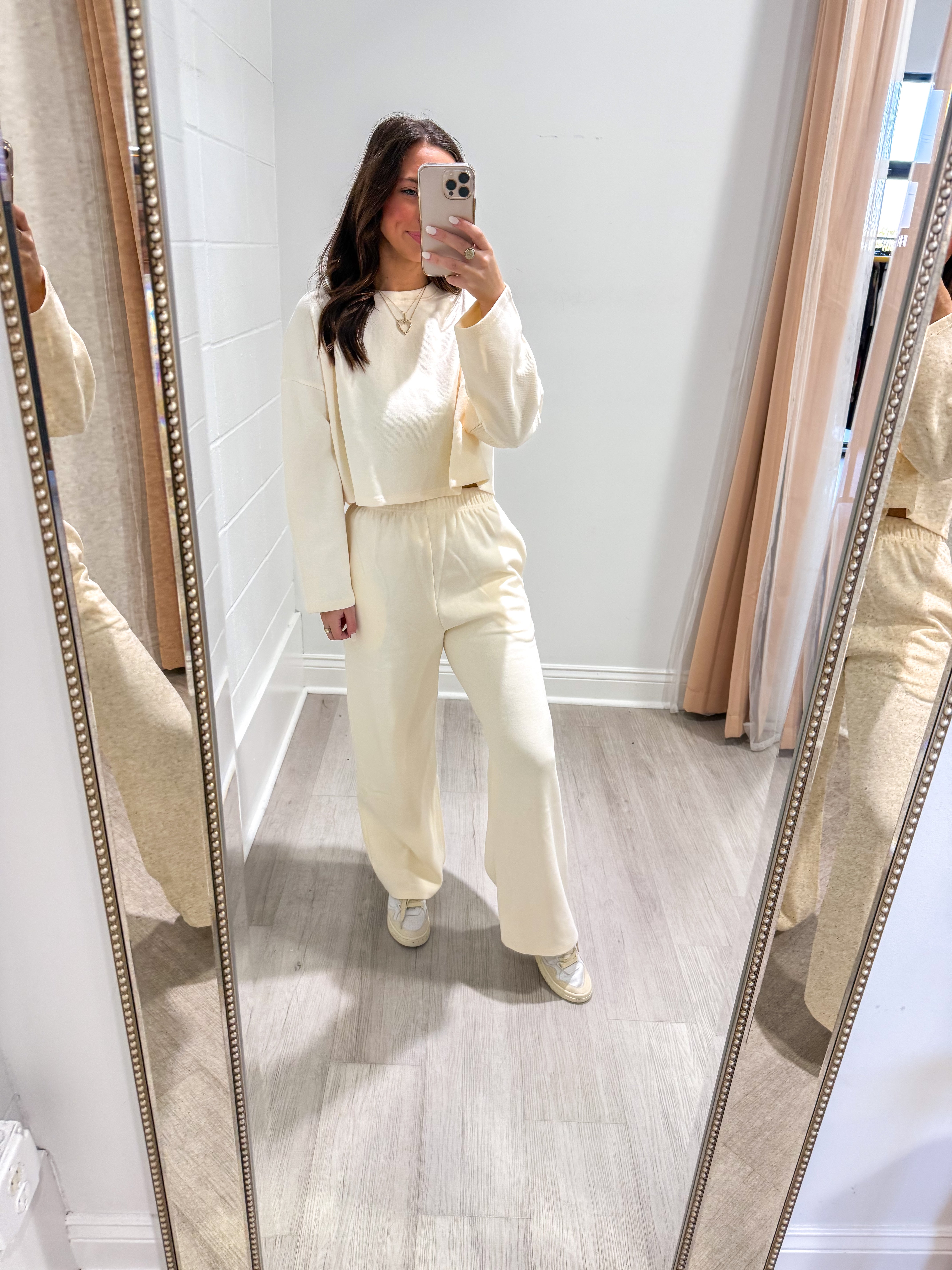 Relaxed Stay Knit Ivory Set