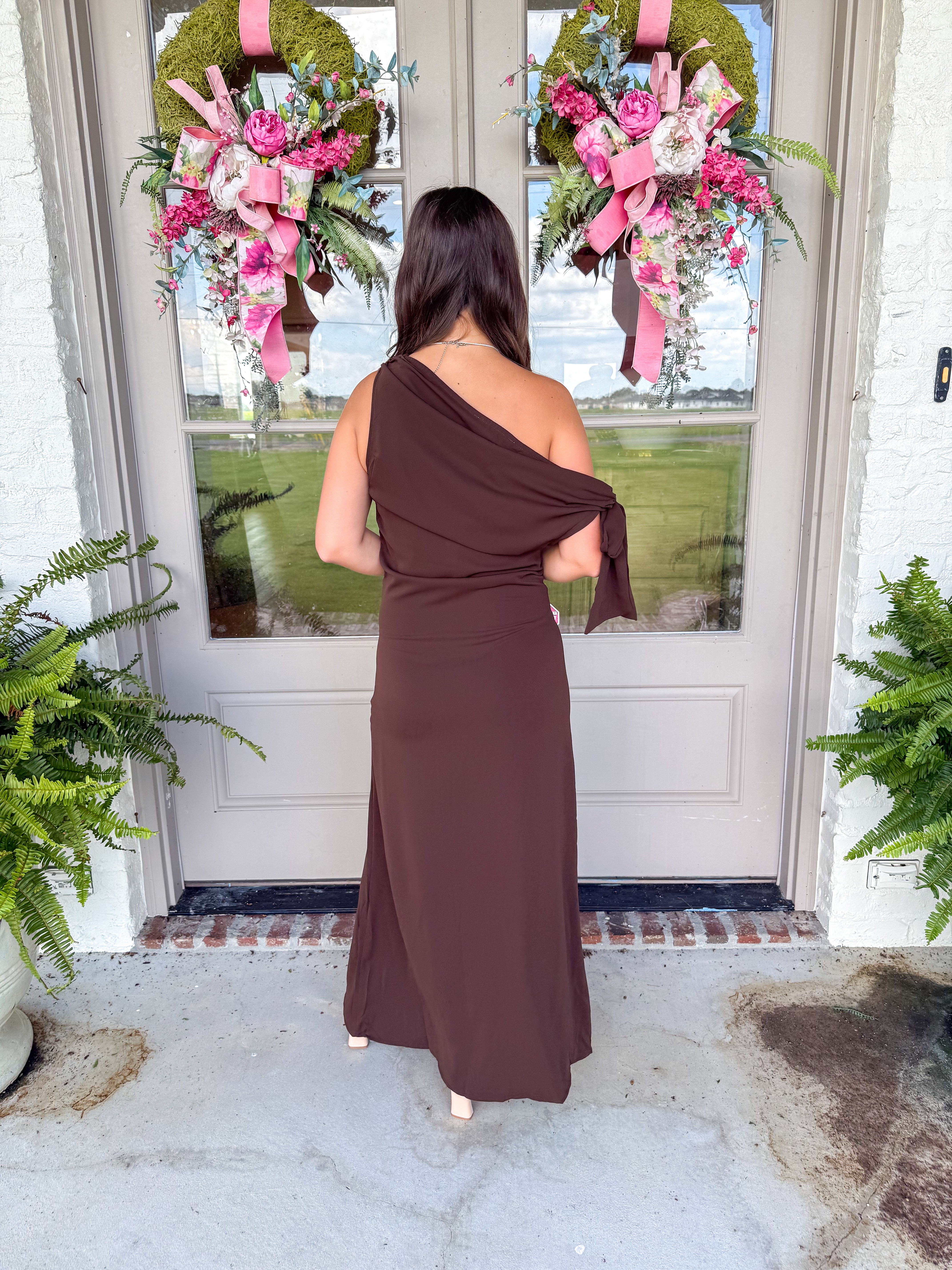 Remie Chocolate Brown Midi
