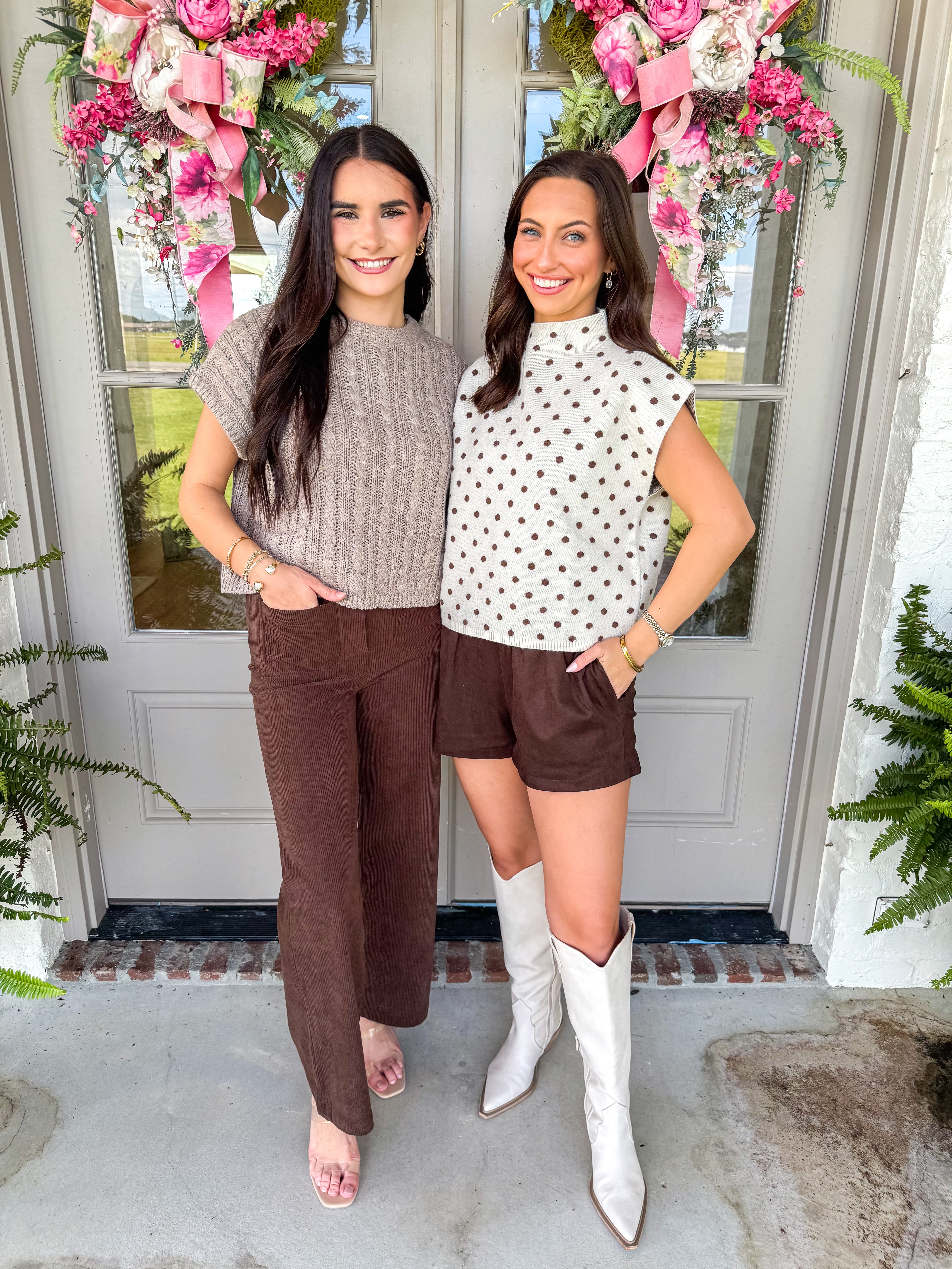 Vineyards Stretch Corduroy Pants Dark Brown